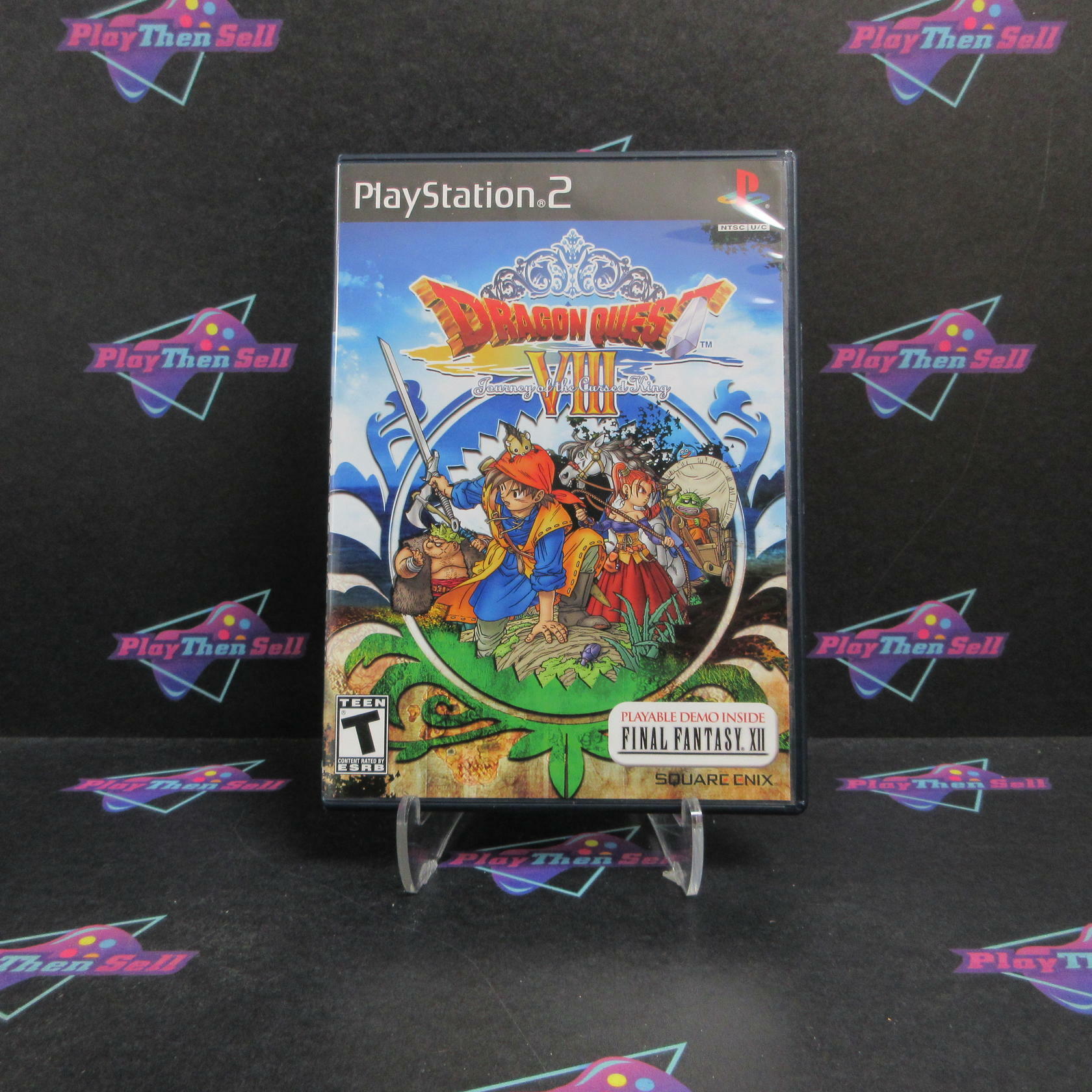 Dragon Quest VIII Journey of the Cursed King PS2 PlayStation 2 +Demo - Very Good