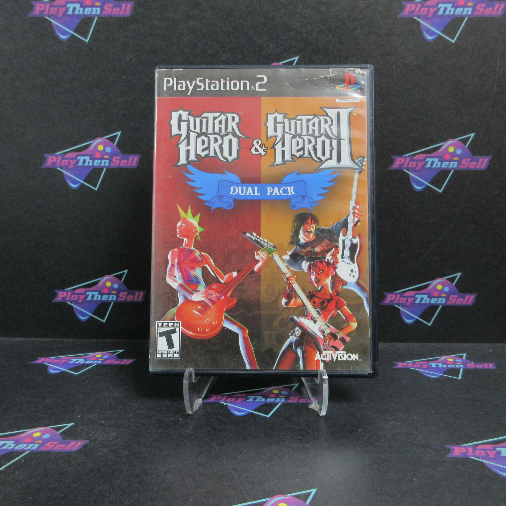 Guitar Hero Dual Pack PS2 PlayStation 2 Complete - Very Good