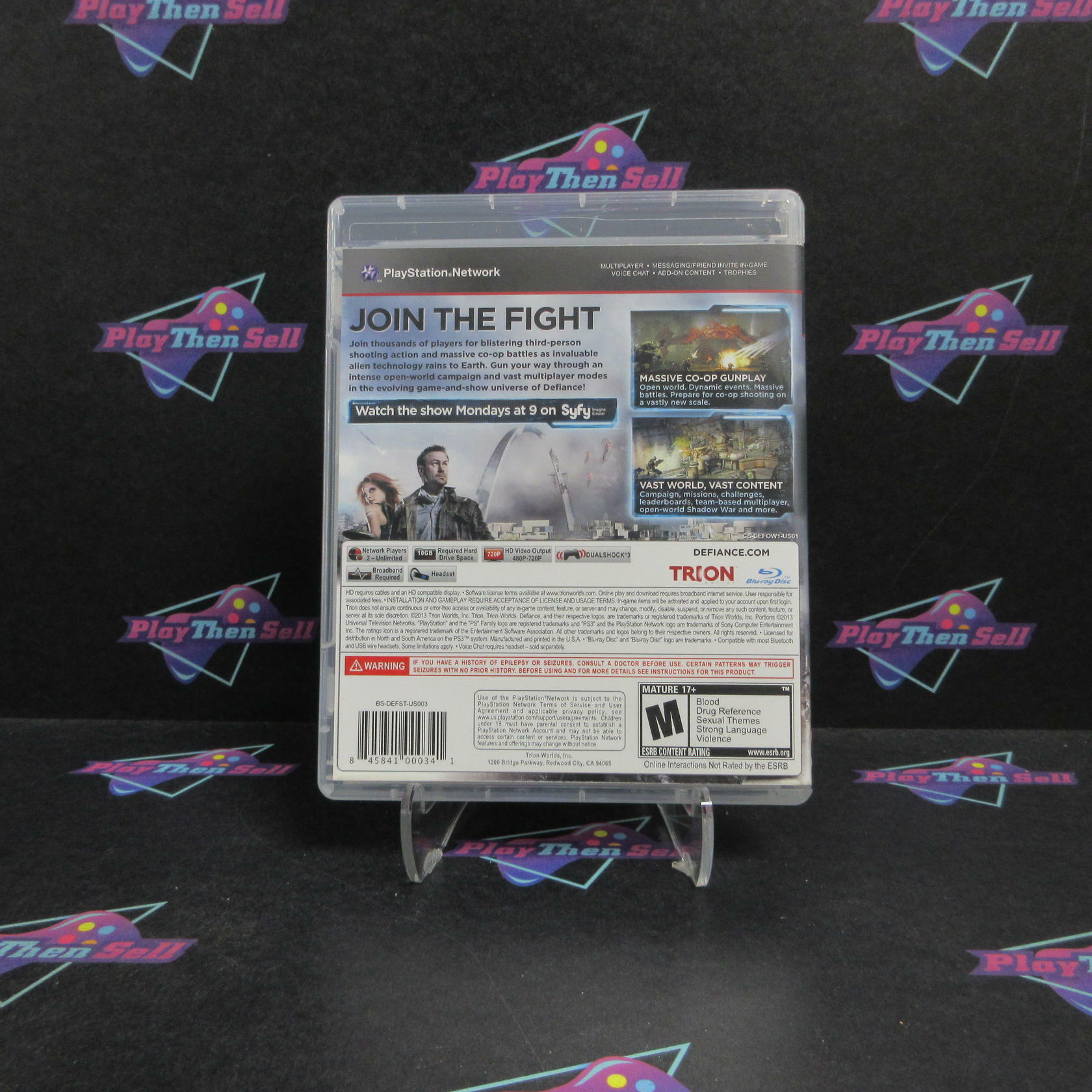 Defiance PS3 PlayStation 3 + Postcards Complete - Very Good