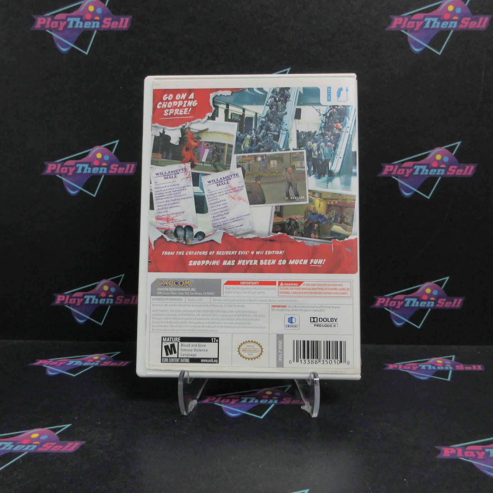 Dead Rising Chop Til You Drop Nintendo Wii Complete - Very Good