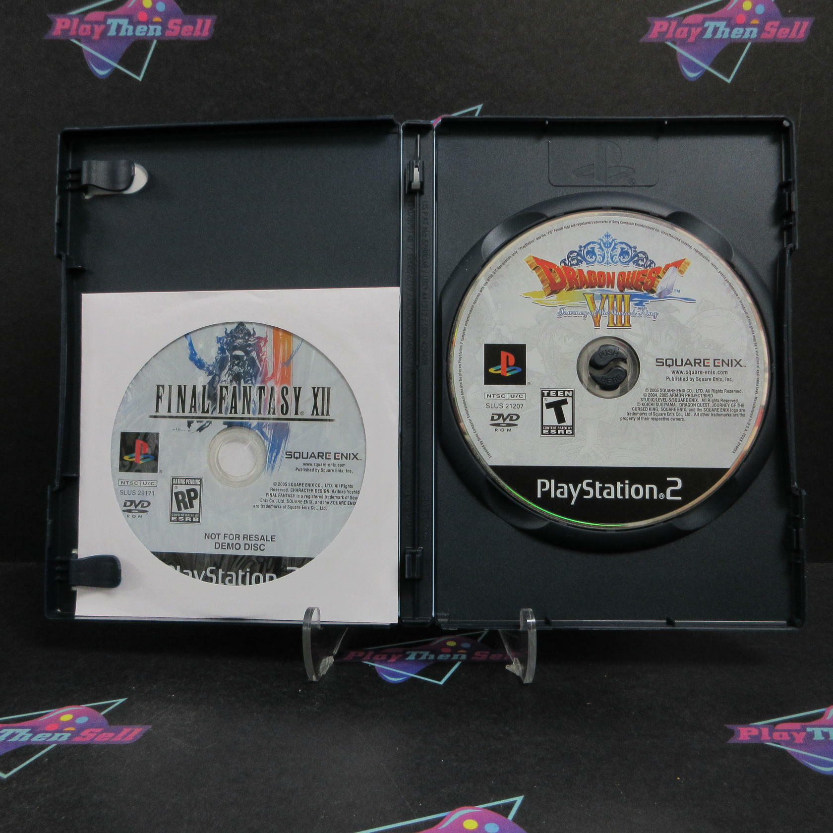 Dragon Quest VIII Journey of the Cursed King PS2 PlayStation 2 +Demo - Very Good