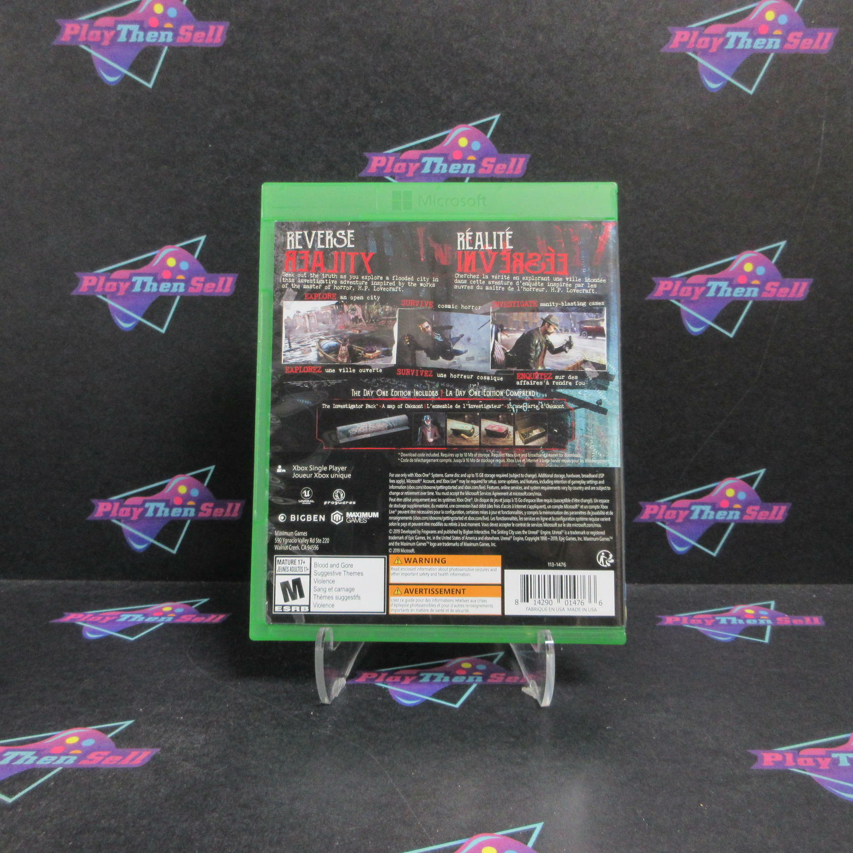 The Sinking City Day One Edition Xbox One Complete - Refurbished