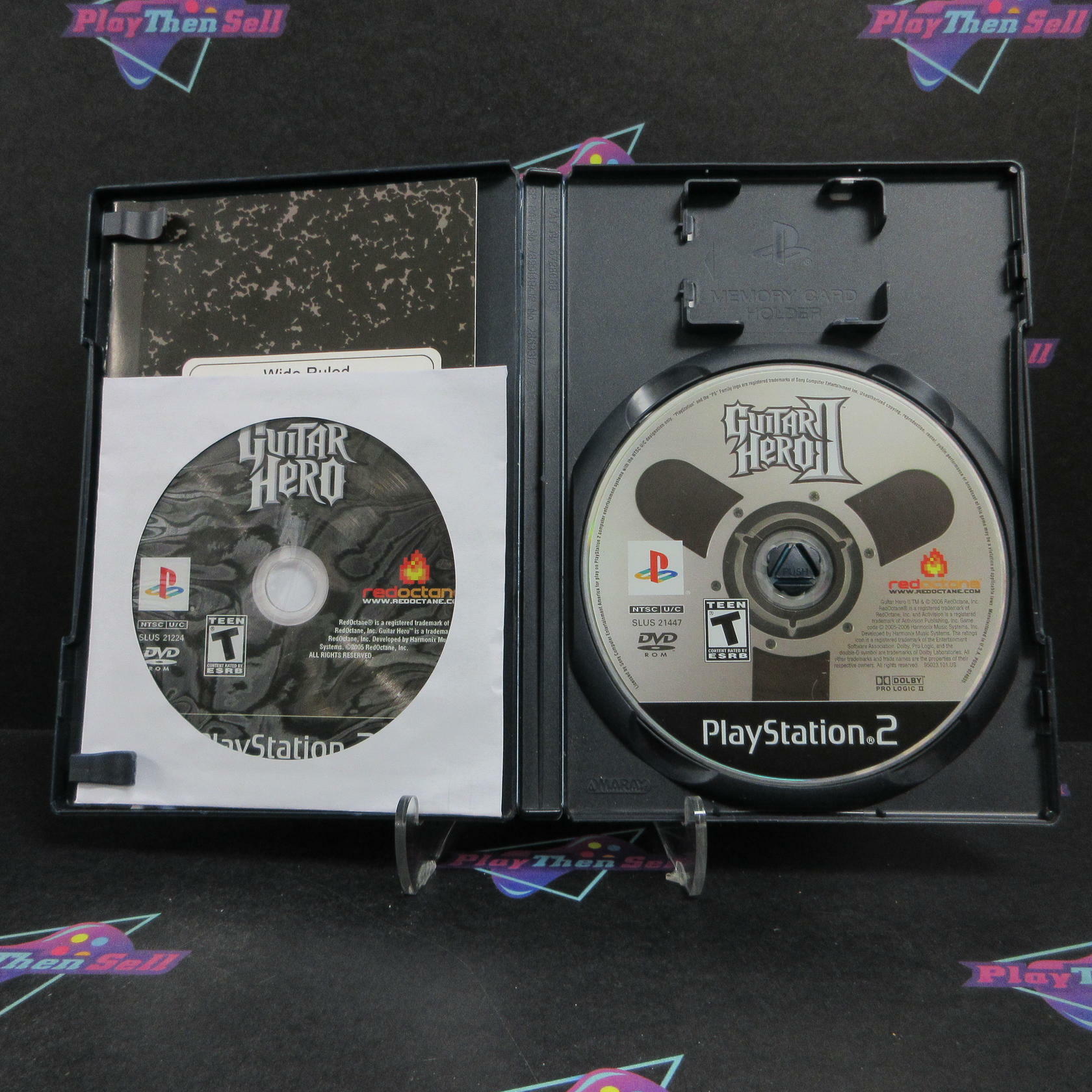 Guitar Hero Dual Pack PS2 PlayStation 2 Complete - Very Good