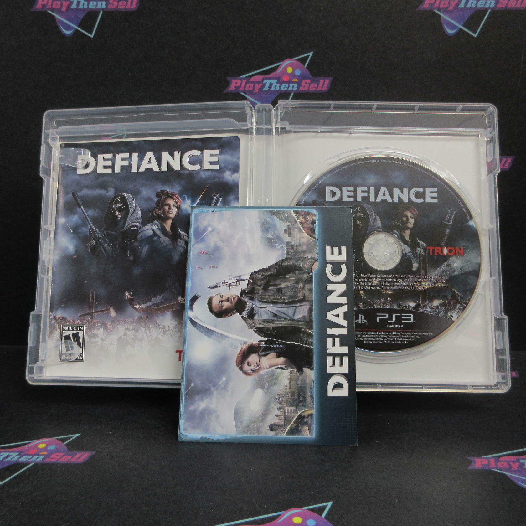 Defiance PS3 PlayStation 3 + Postcards Complete - Very Good