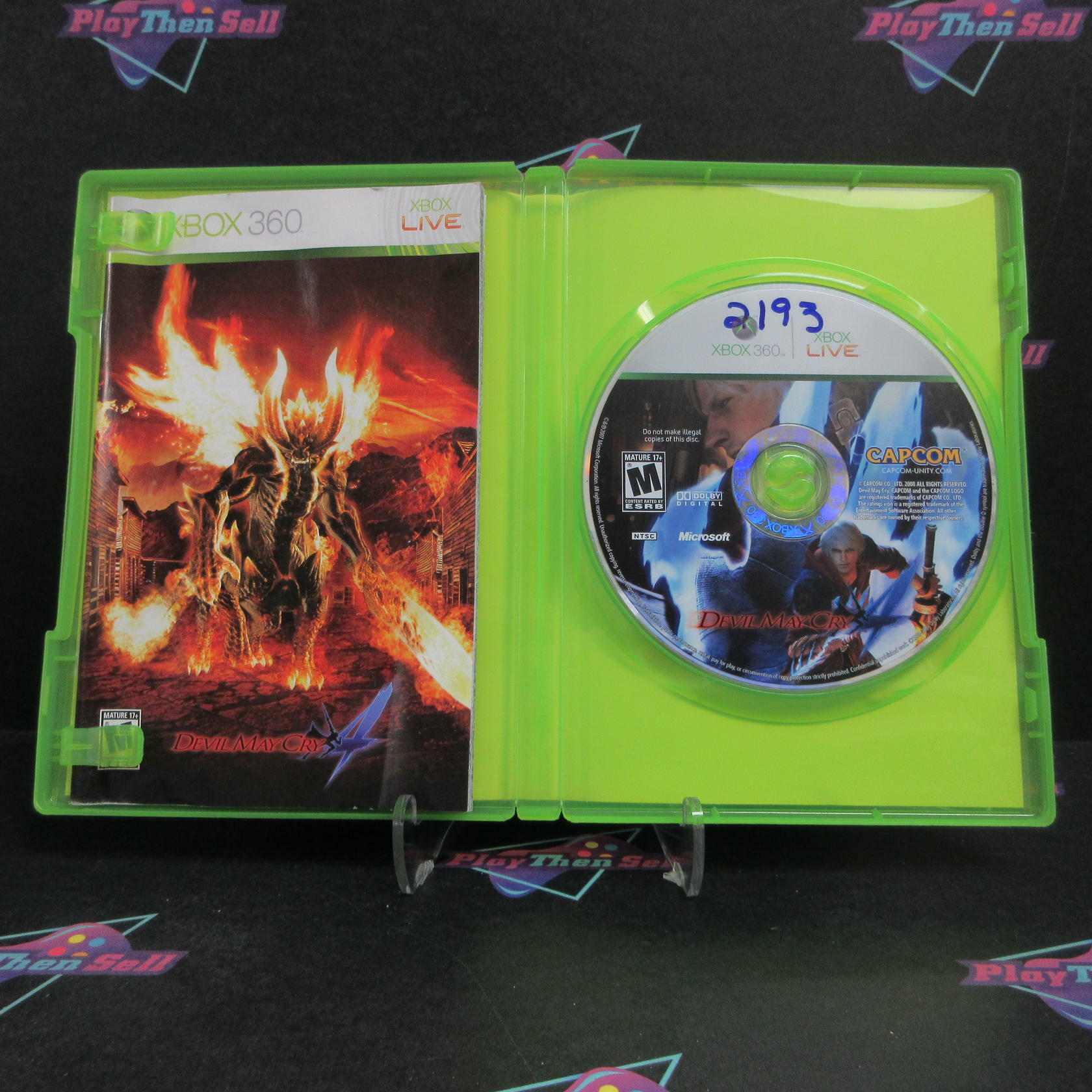 Devil May Cry 4 Xbox 360 Rental Art Complete - Very Good