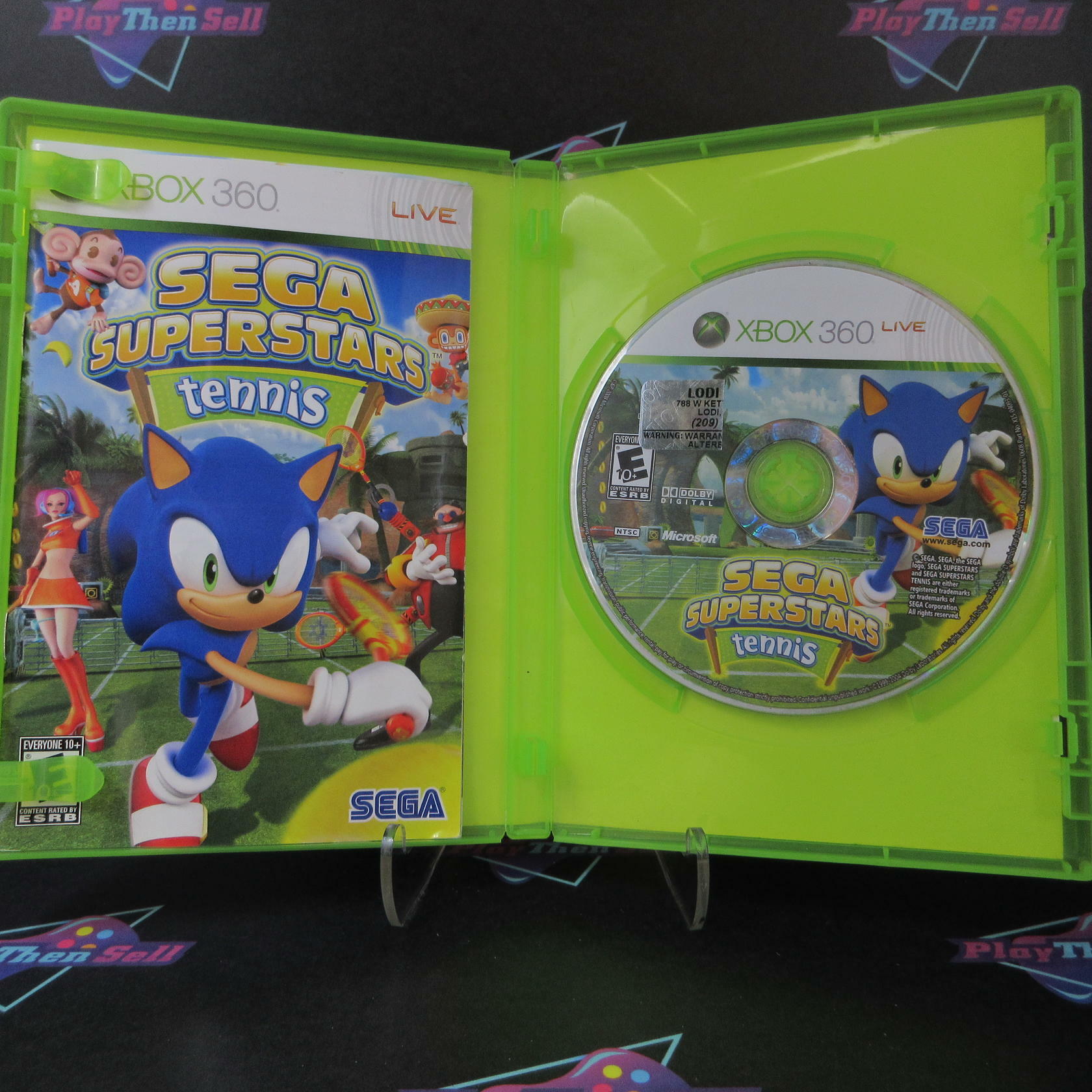 Sega Superstars Tennis + Xbox Live Arcade Xbox 360 Complete - Very Good