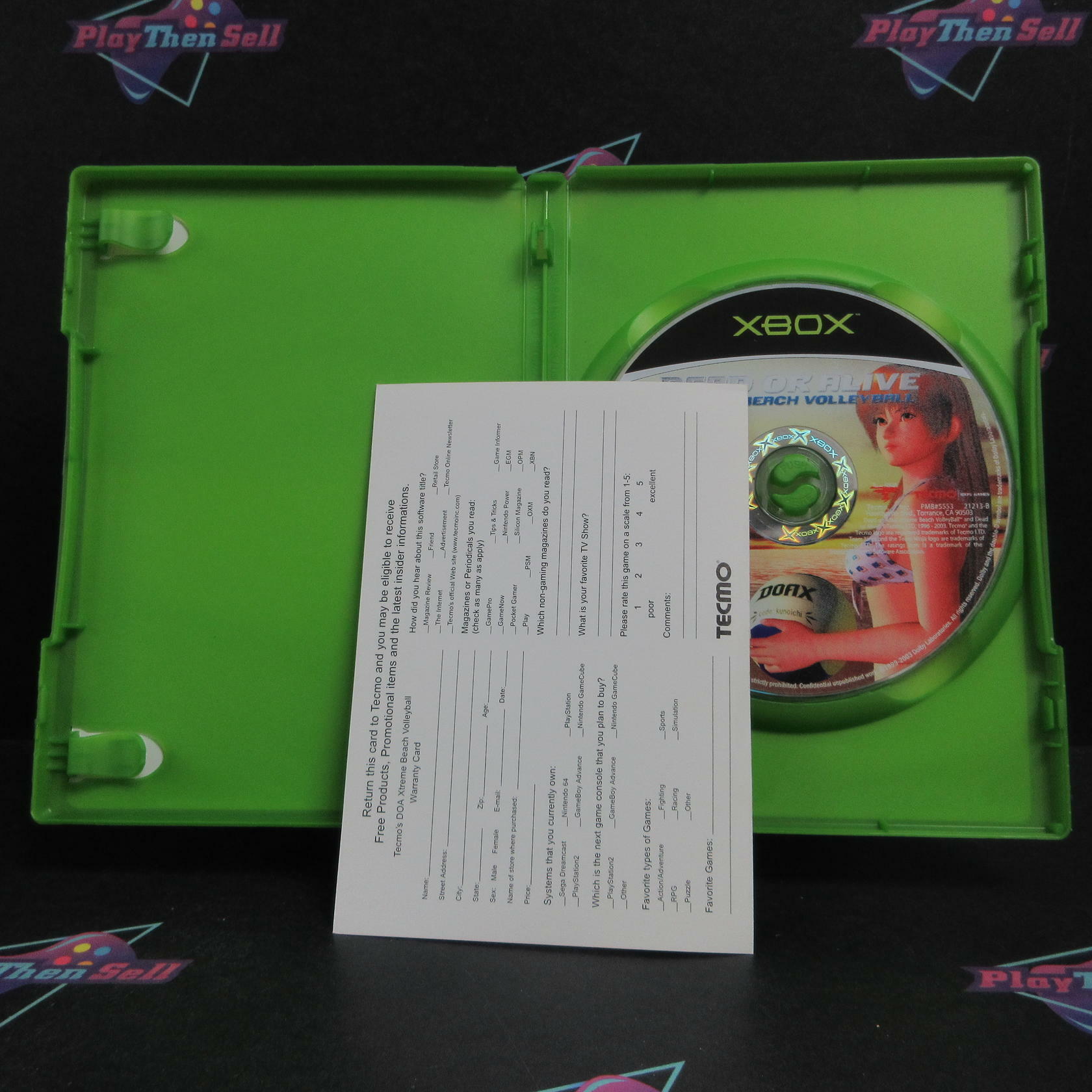 Dead or Alive Xtreme Beach Volleyball Xbox + Lenticular Card - Very Good