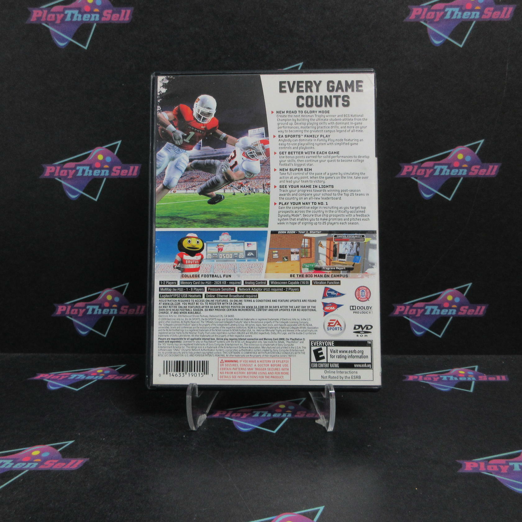 NCAA Football 10 PS2 PlayStation 2 - Very Good