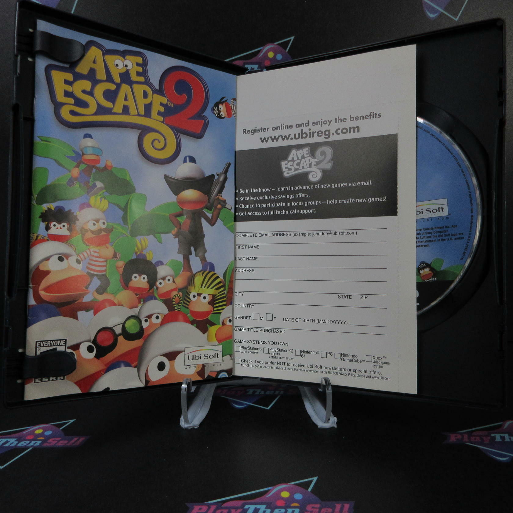 Ape Escape 2 PS2 PlayStation 2 + Reg Card Complete - Excellent
