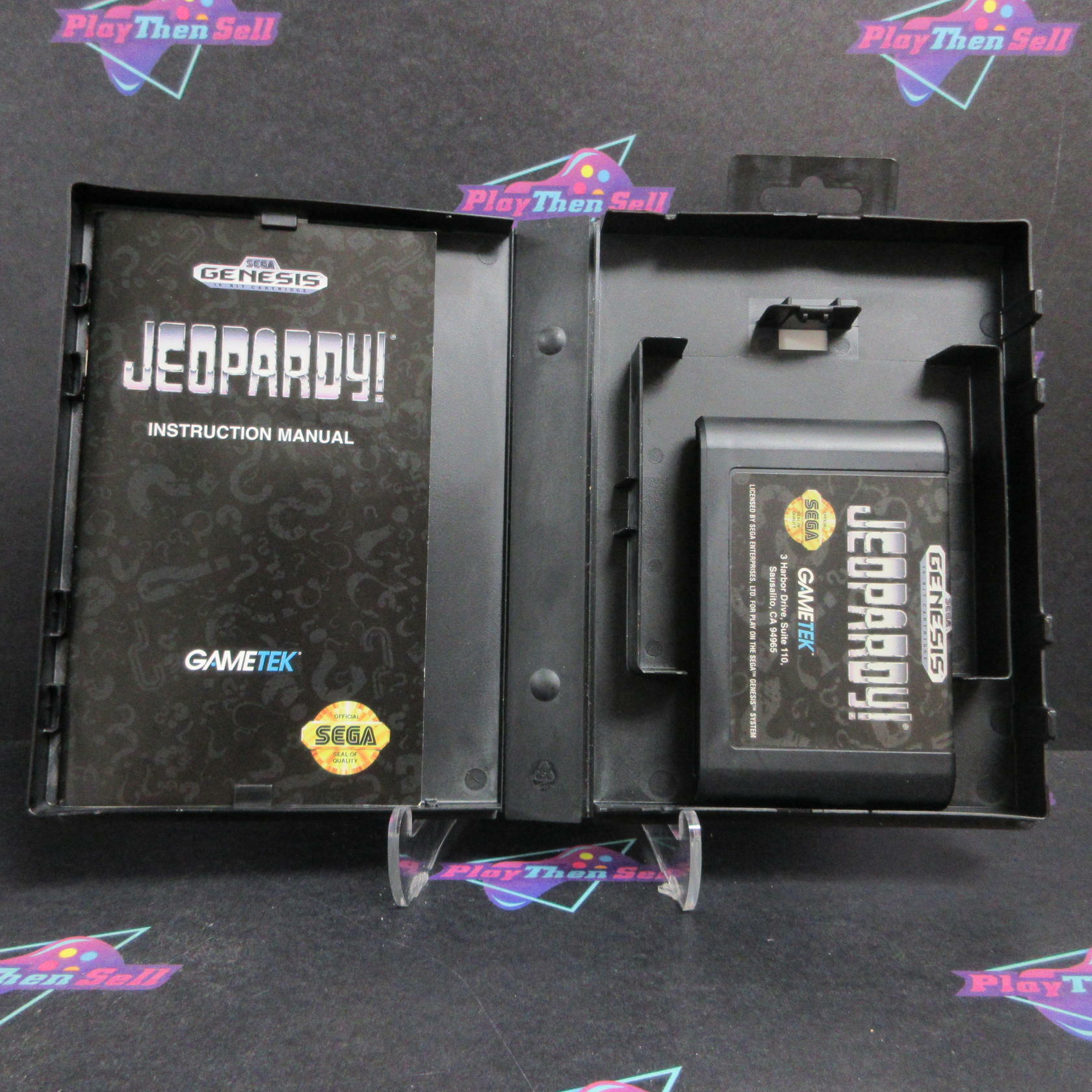 Jeopardy! Sega Genesis + Reg Card Boxed Complete - Very Good