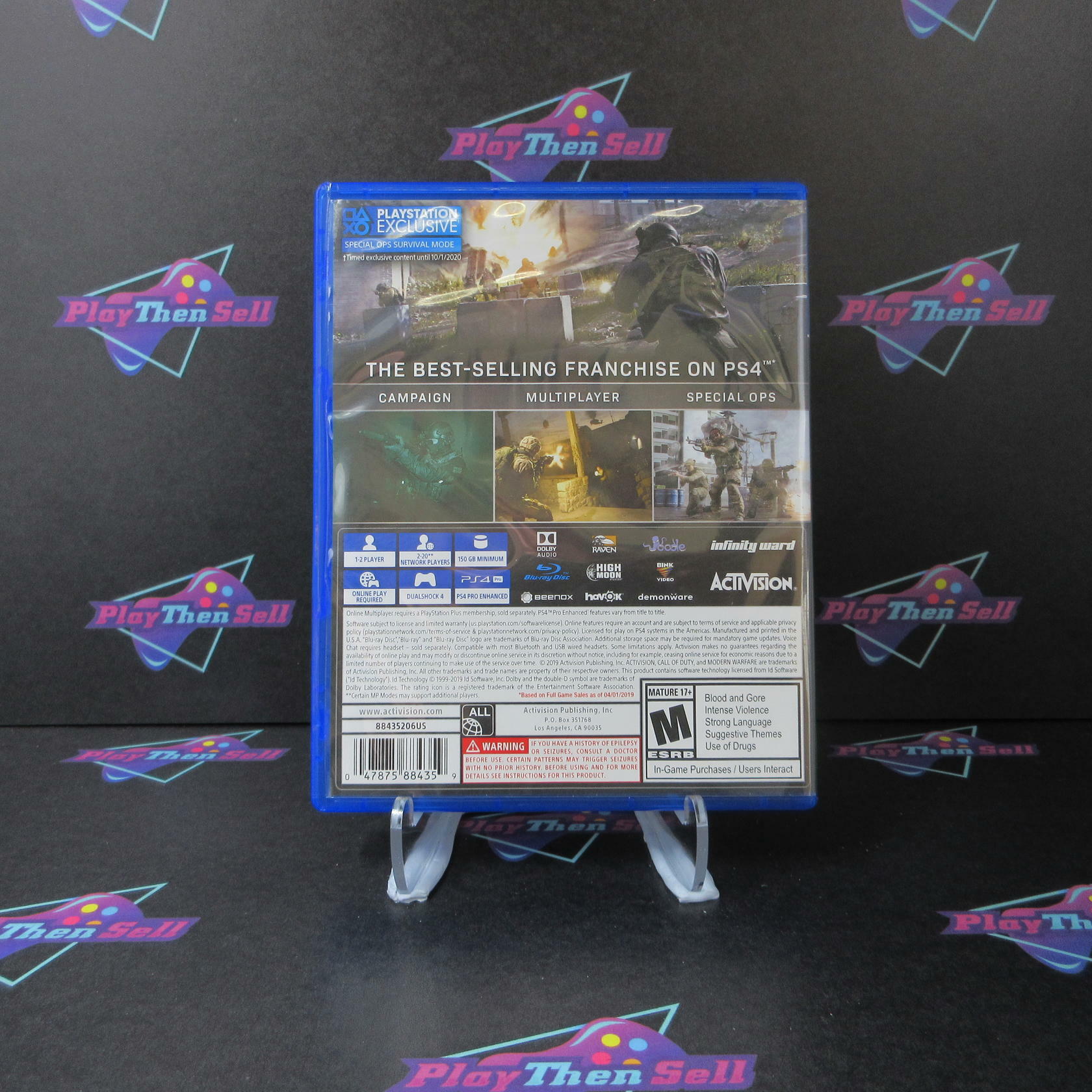 Call of Duty Modern Warfare PS4 PlayStation 4 Complete - Very Good