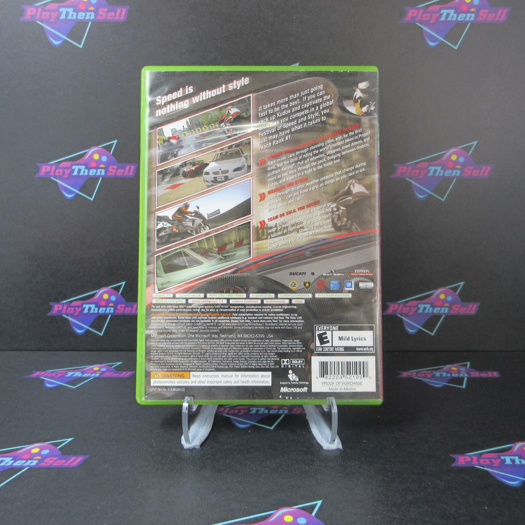 Project Gotham Racing 4 Xbox 360 Complete - Very Good