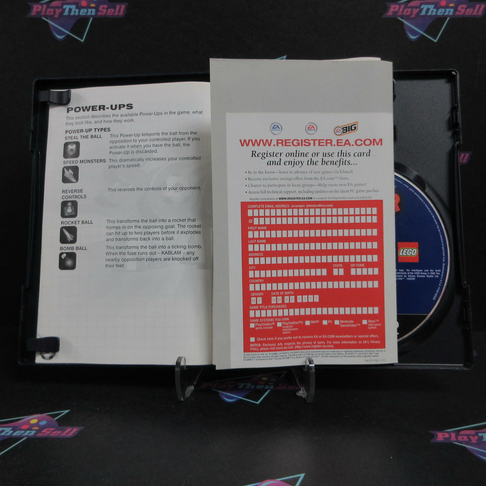 LEGO Soccer Mania PS2 PlayStation 2 + Reg Card Complete - Very Good
