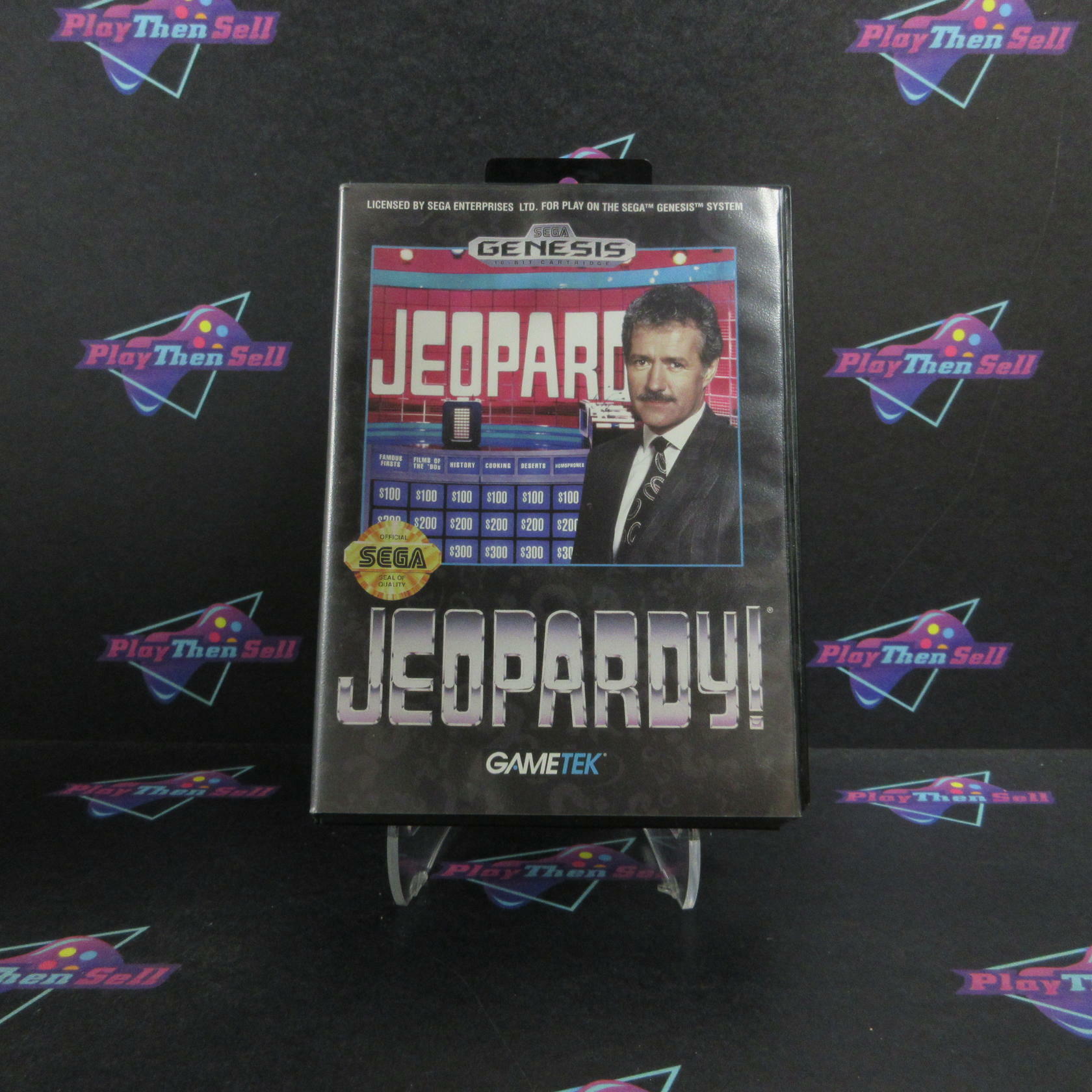 Jeopardy! Sega Genesis + Reg Card Boxed Complete - Very Good
