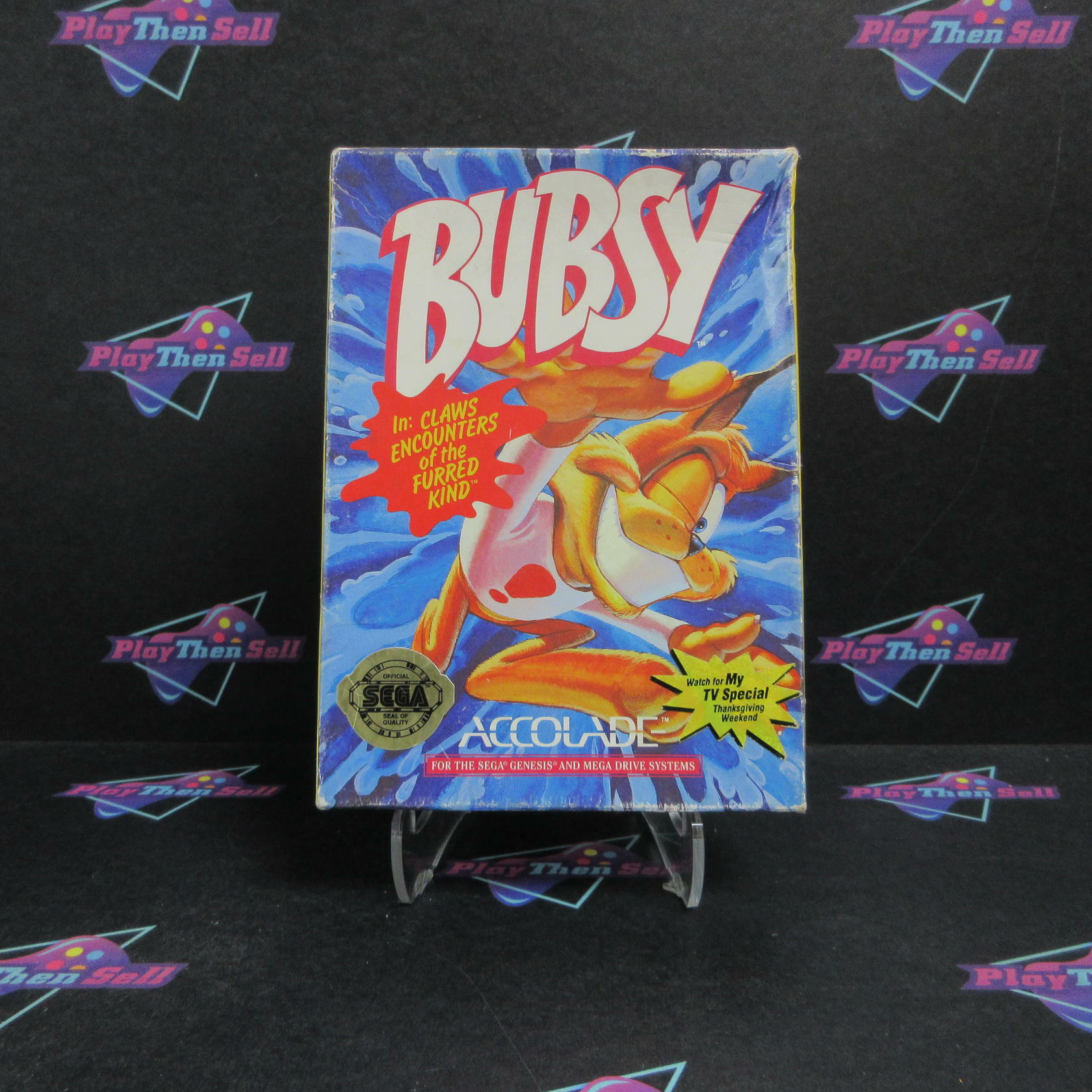 Bubsy Sega Genesis Boxed - Very Good