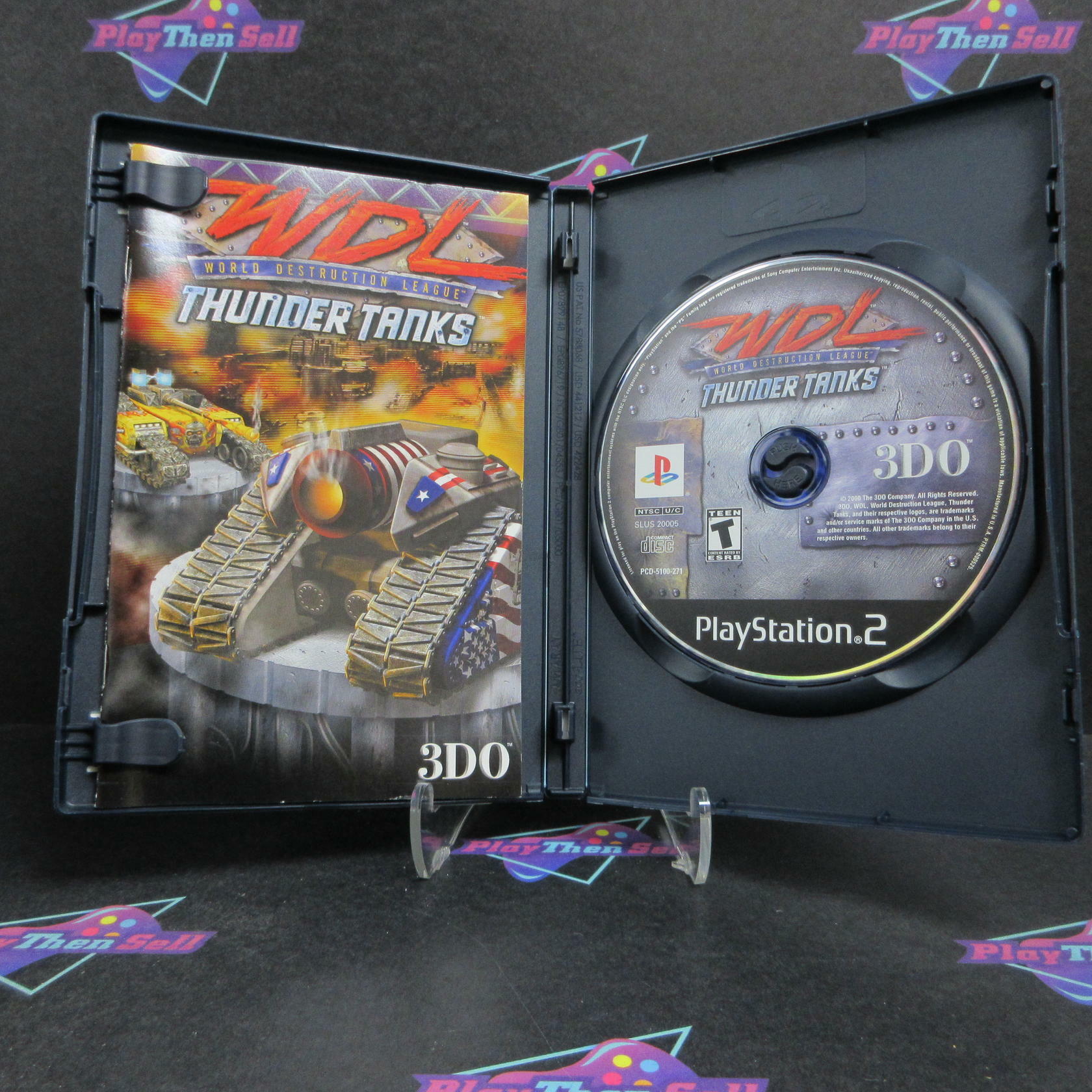 World Destruction League Thunder Tanks PS2 + Reg Card Complete - Excellent
