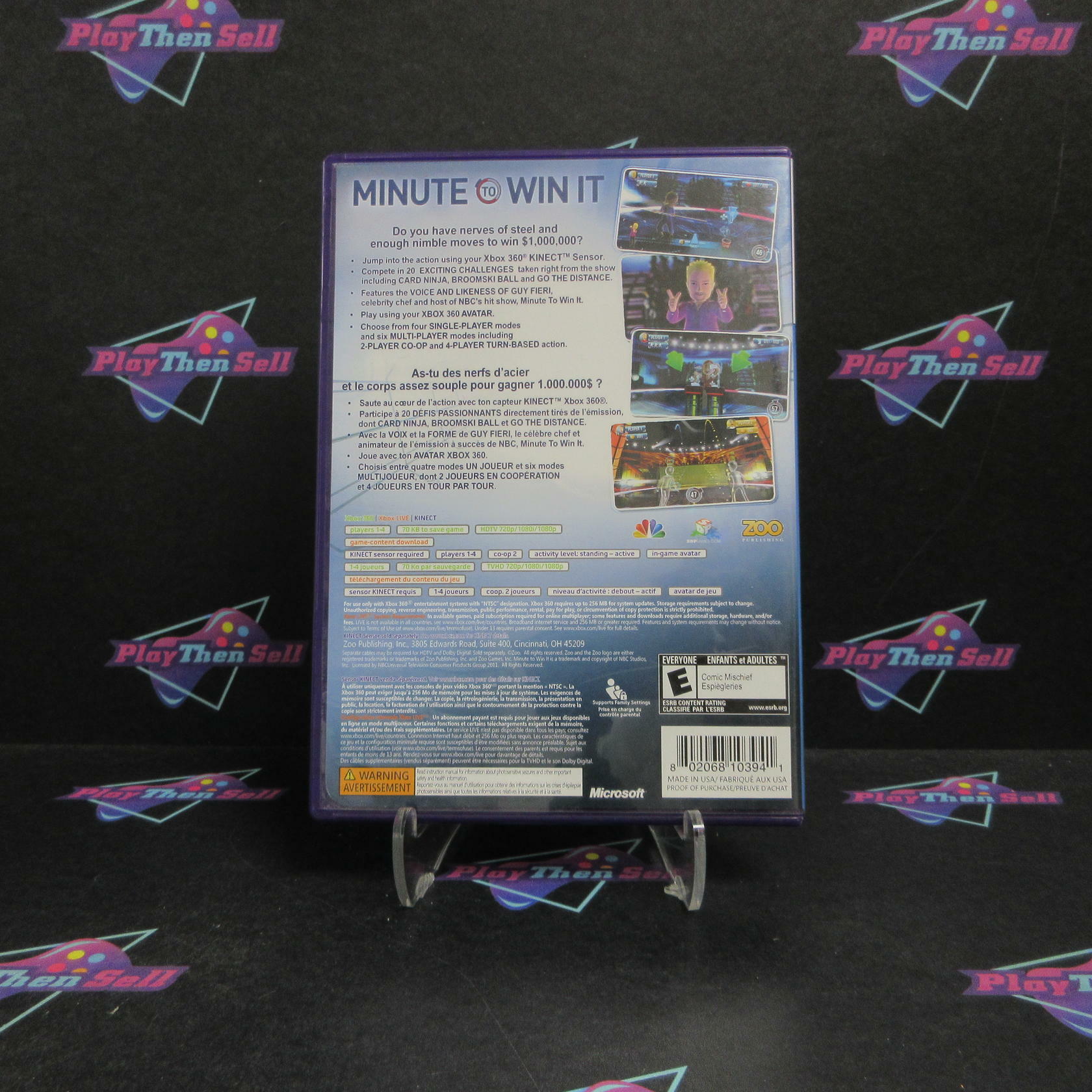 Minute To Win It Xbox 360 - Very Good
