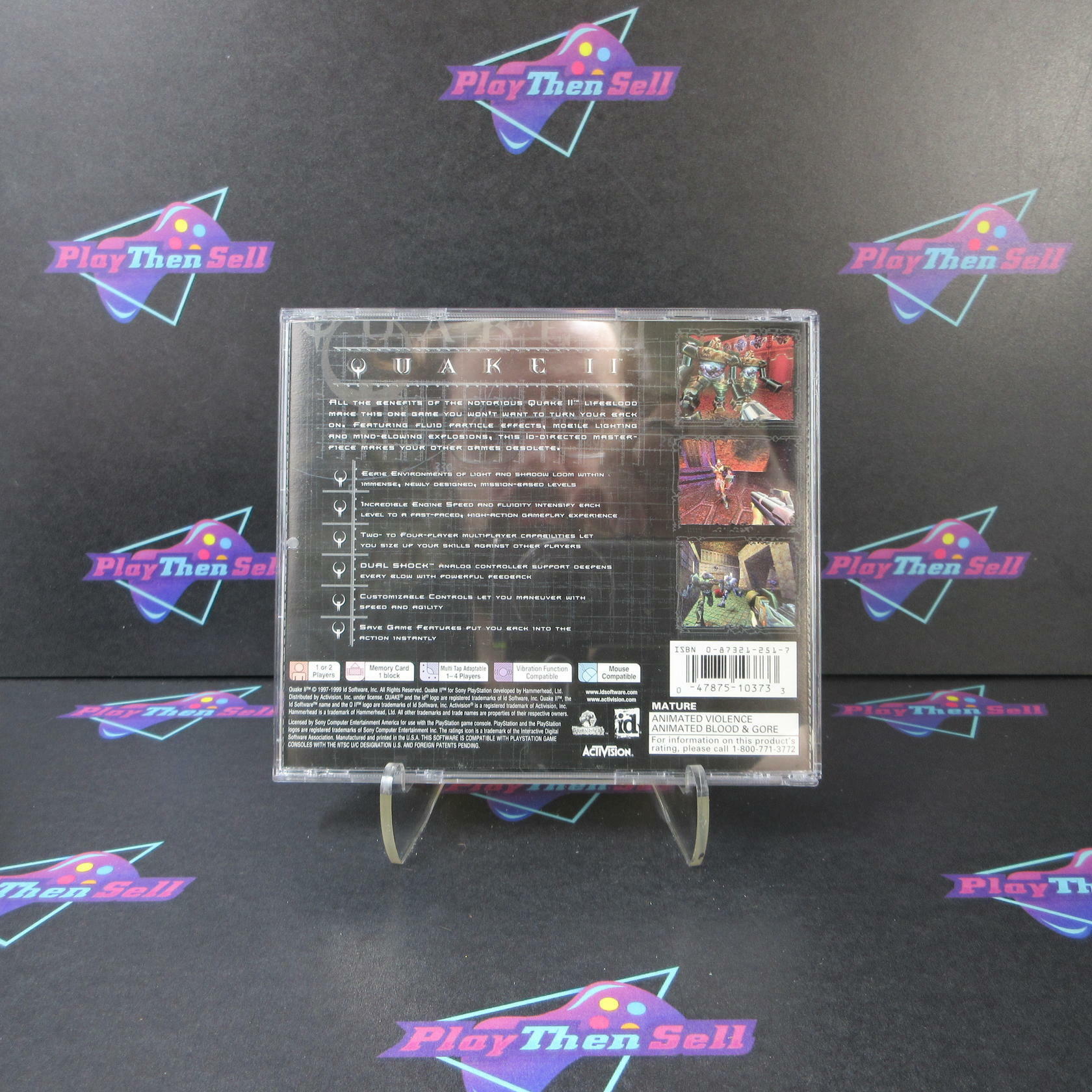 Quake II PS1 PlayStation 1 + Reg Card Complete - Refurbished