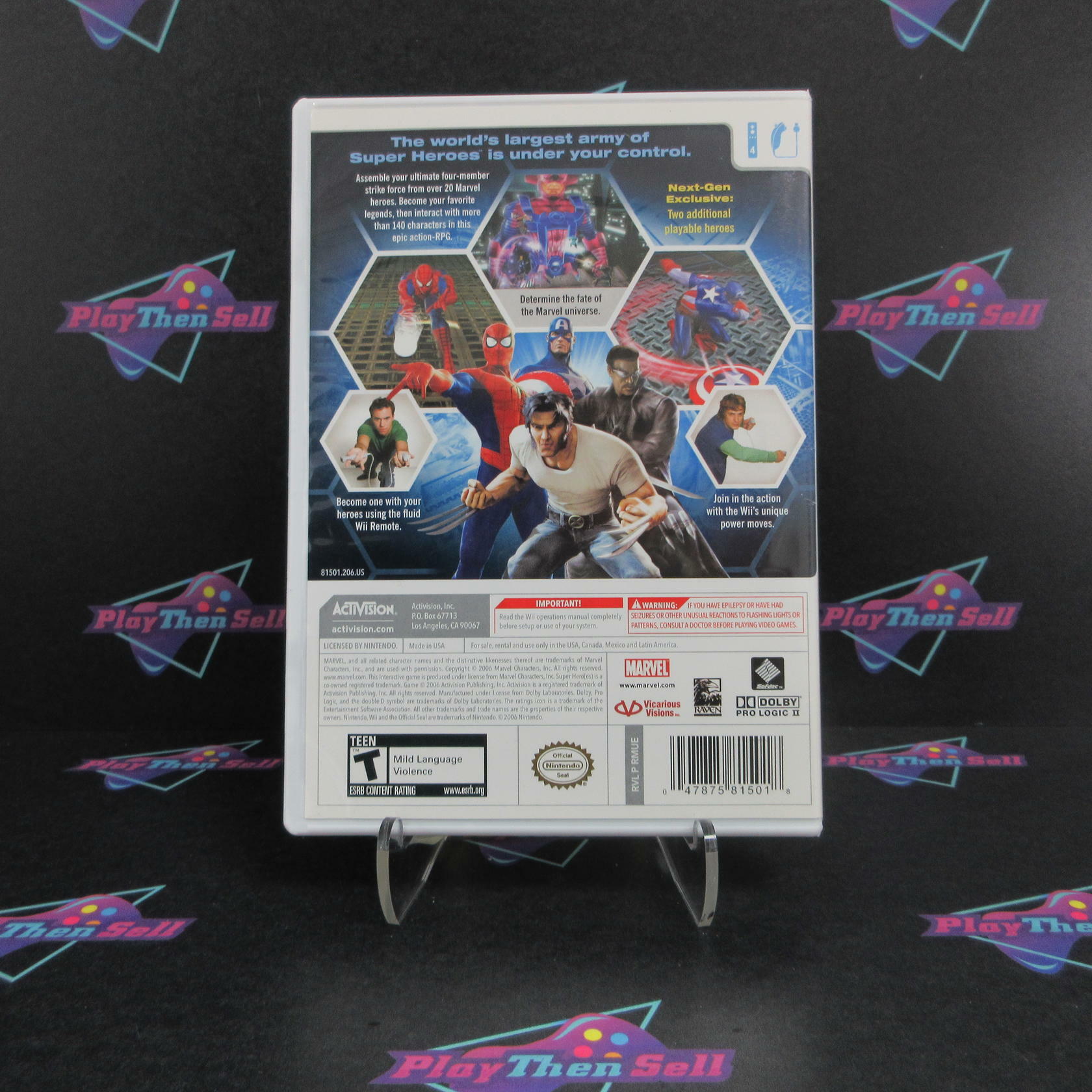 Marvel Ultimate Alliance Nintendo Wii Complete - Refurbished