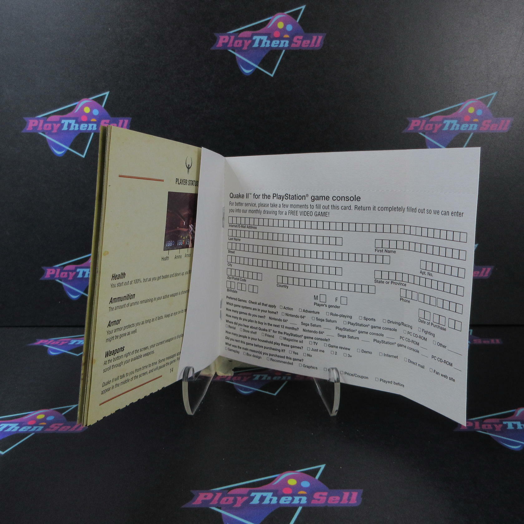 Quake II PS1 PlayStation 1 + Reg Card Complete - Refurbished