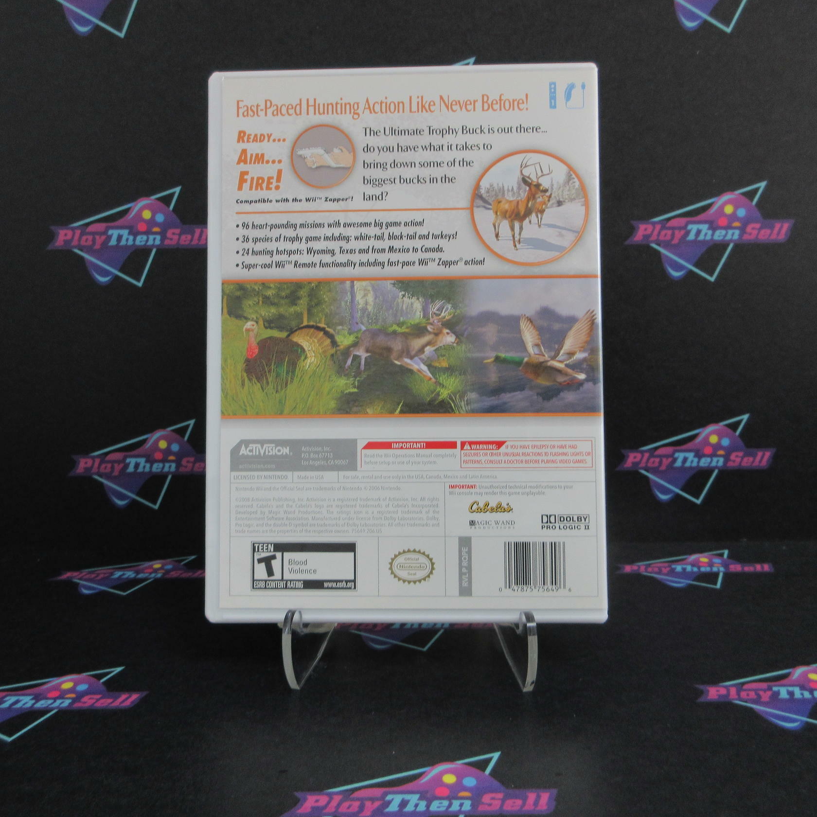 Cabela's Trophy Bucks Nintendo WII Complete - Refurbished