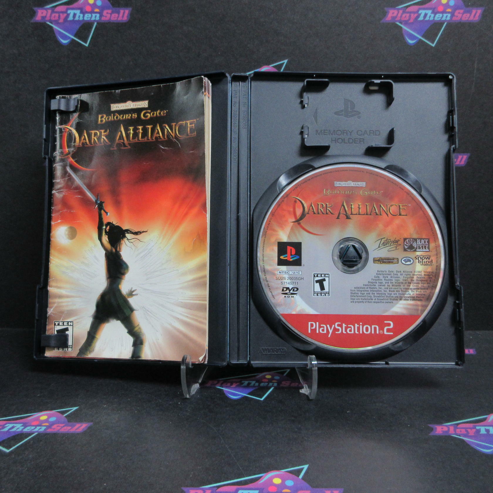Baldur's Gate Dark Alliance PlayStation 2 PS2 GH Complete - Very Good