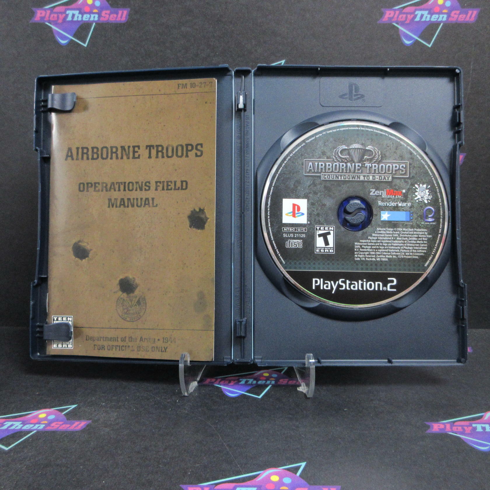 Airborne Troops Countdown to D-Day PS2 + Reg Card Complete - Excellent