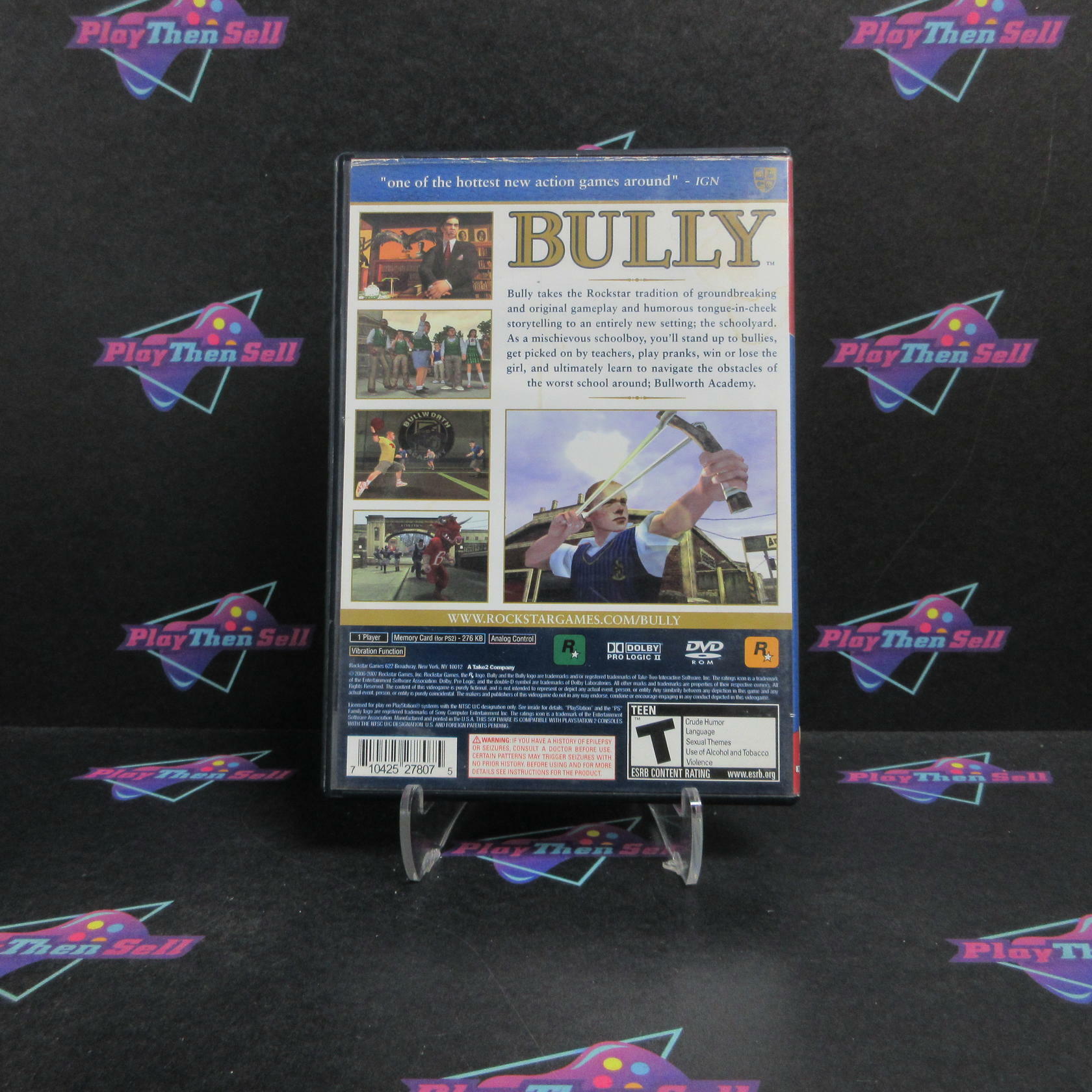 Bully PS2 PlayStation 2 GH + Poster Complete - Very Good