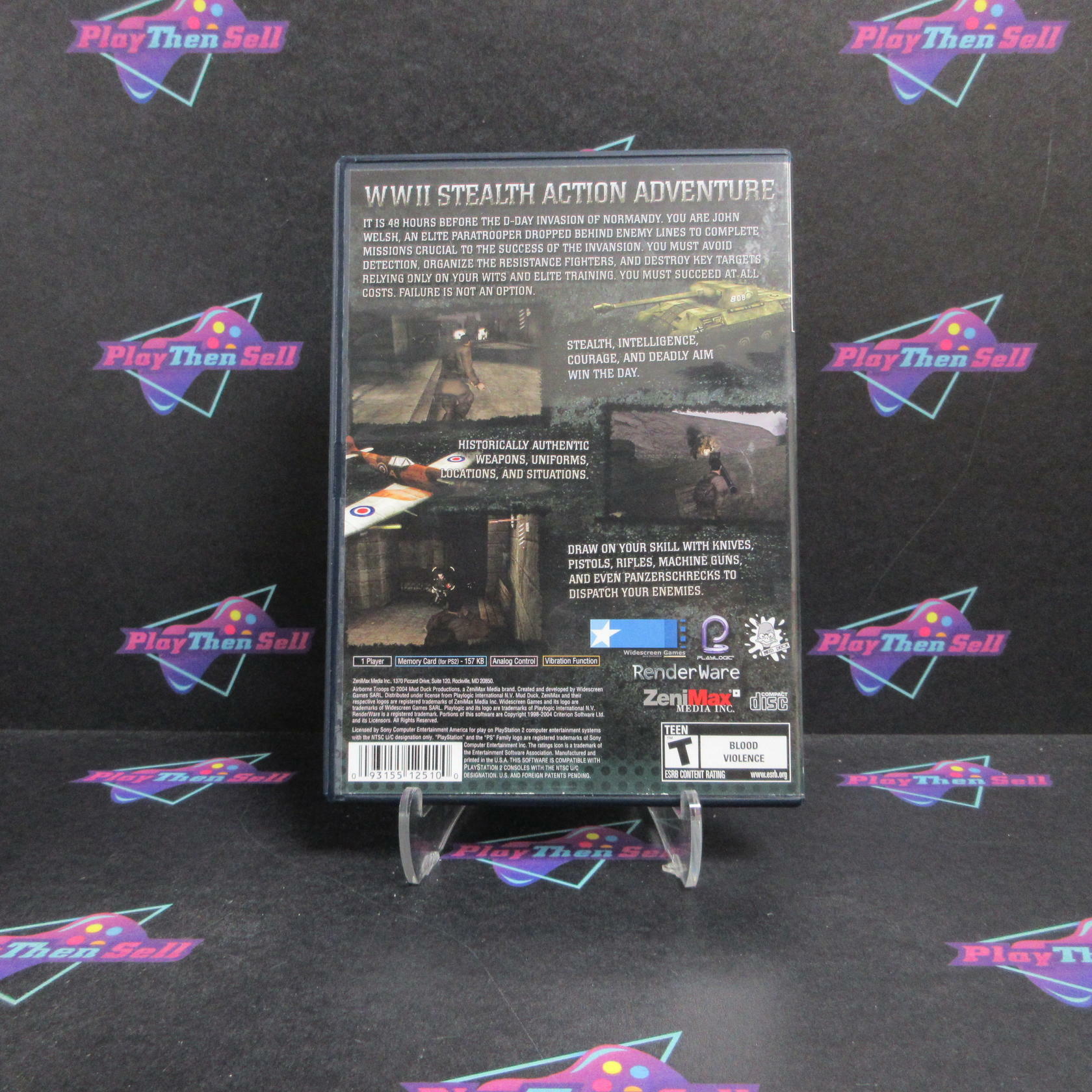 Airborne Troops Countdown to D-Day PS2 + Reg Card Complete - Excellent
