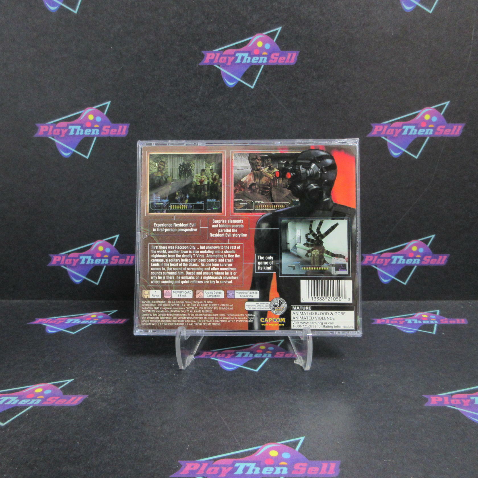 Resident Evil Survivor PS1 PlayStation 1 - Very Good