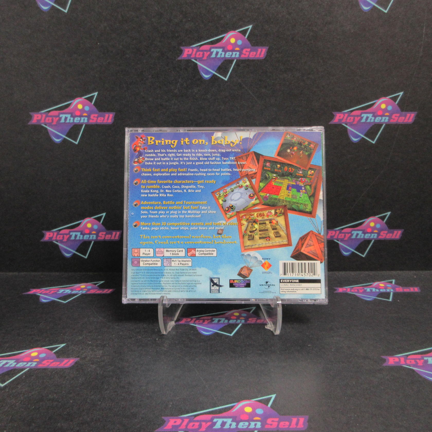 Crash Bash PS1 PlayStation 1 GH - Very Good