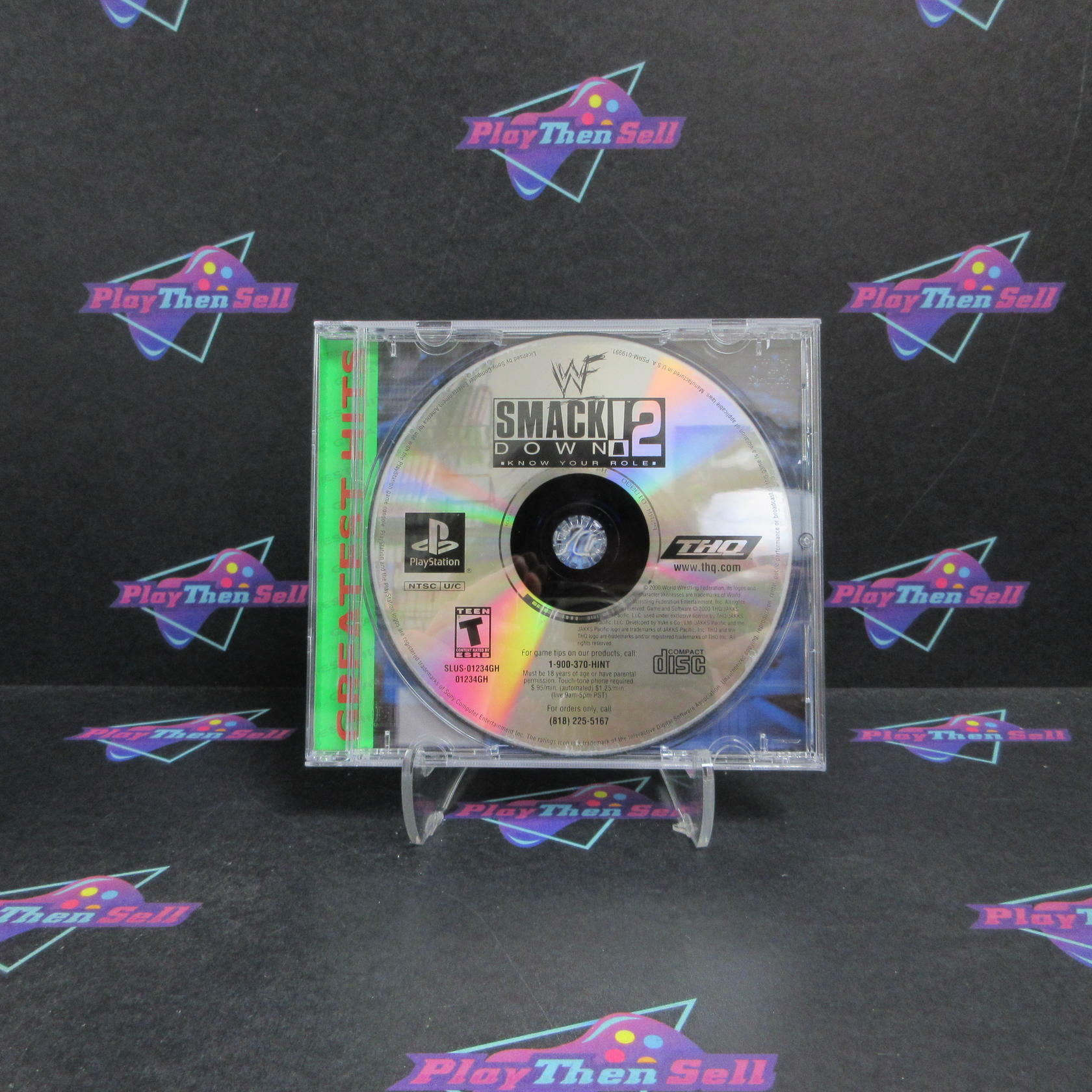 WWF Smackdown 2 Know Your Role PS1 PlayStation 1 GH - Very Good