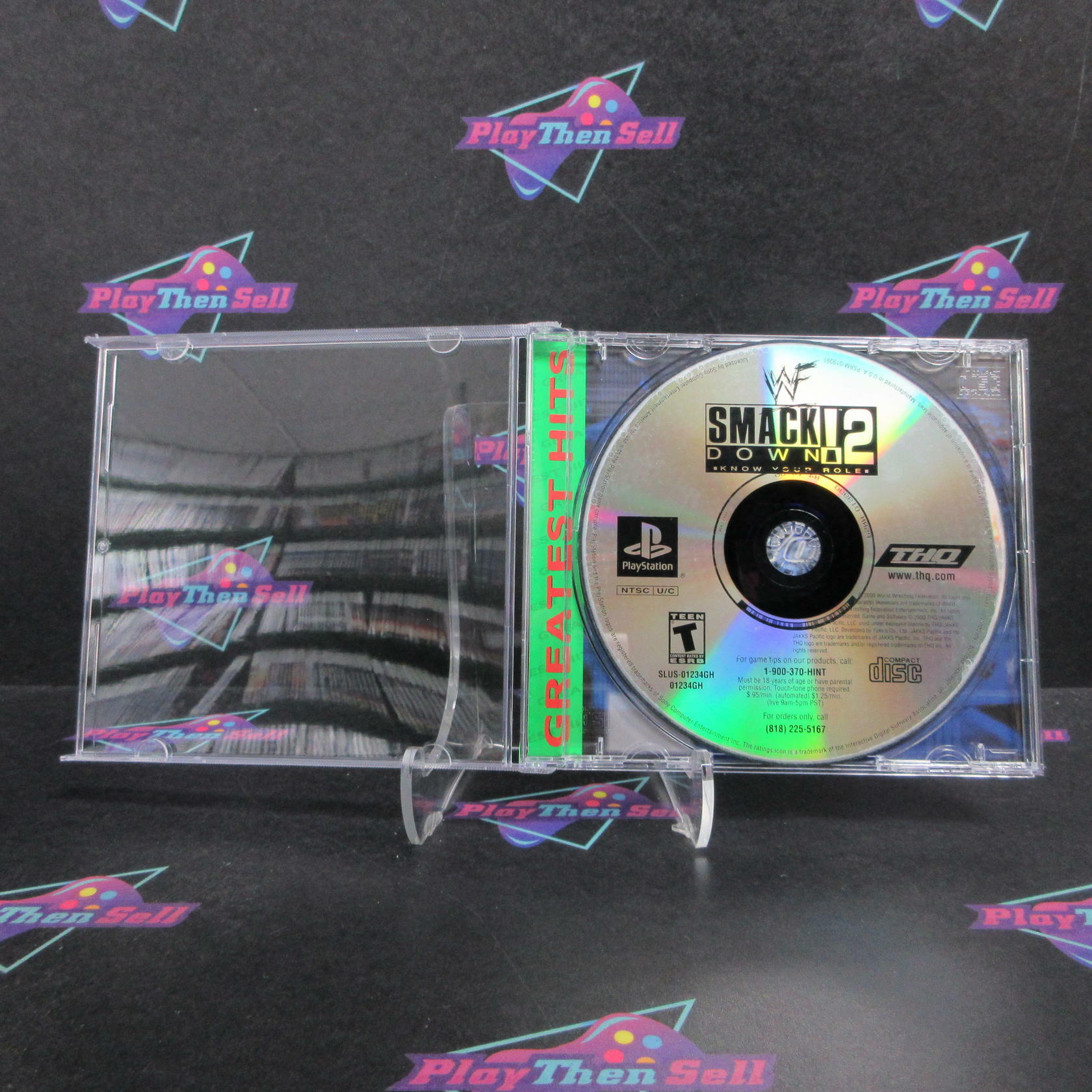 WWF Smackdown 2 Know Your Role PS1 PlayStation 1 GH - Very Good