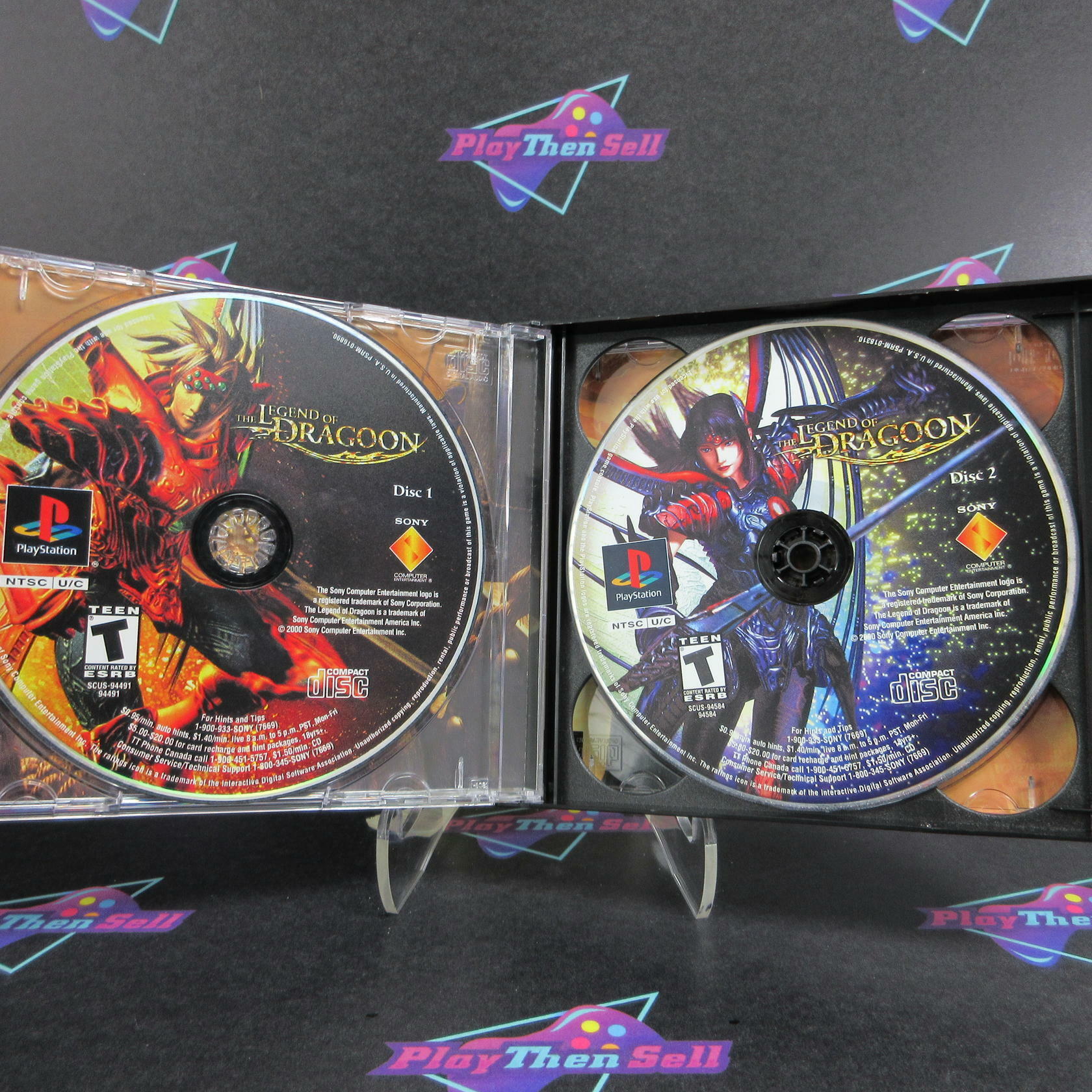 The Legend of Dragoon PS1 PlayStation 1 Black Label - Very Good