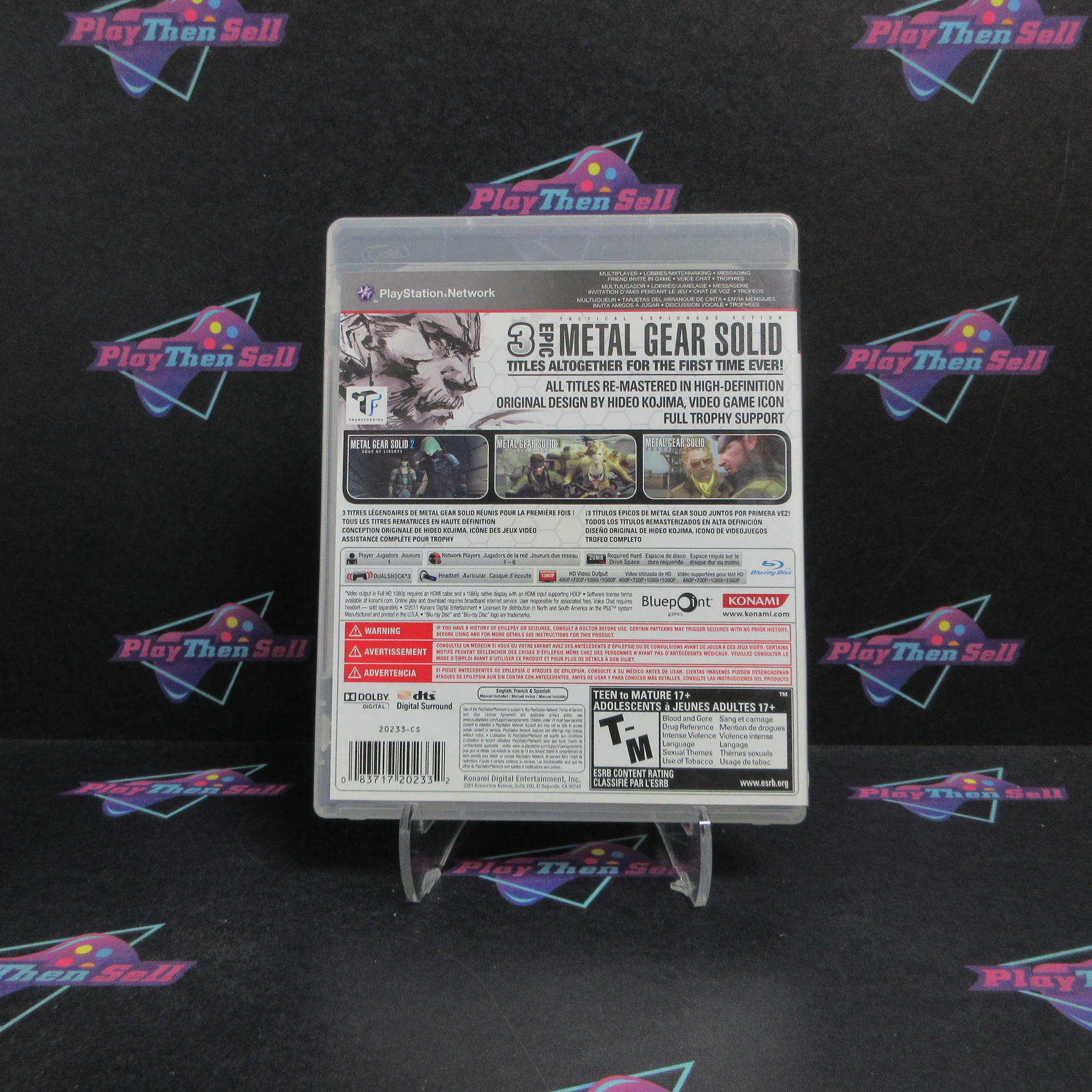 Metal Gear Solid HD Collection PS3 PlayStation 3 - Very Good