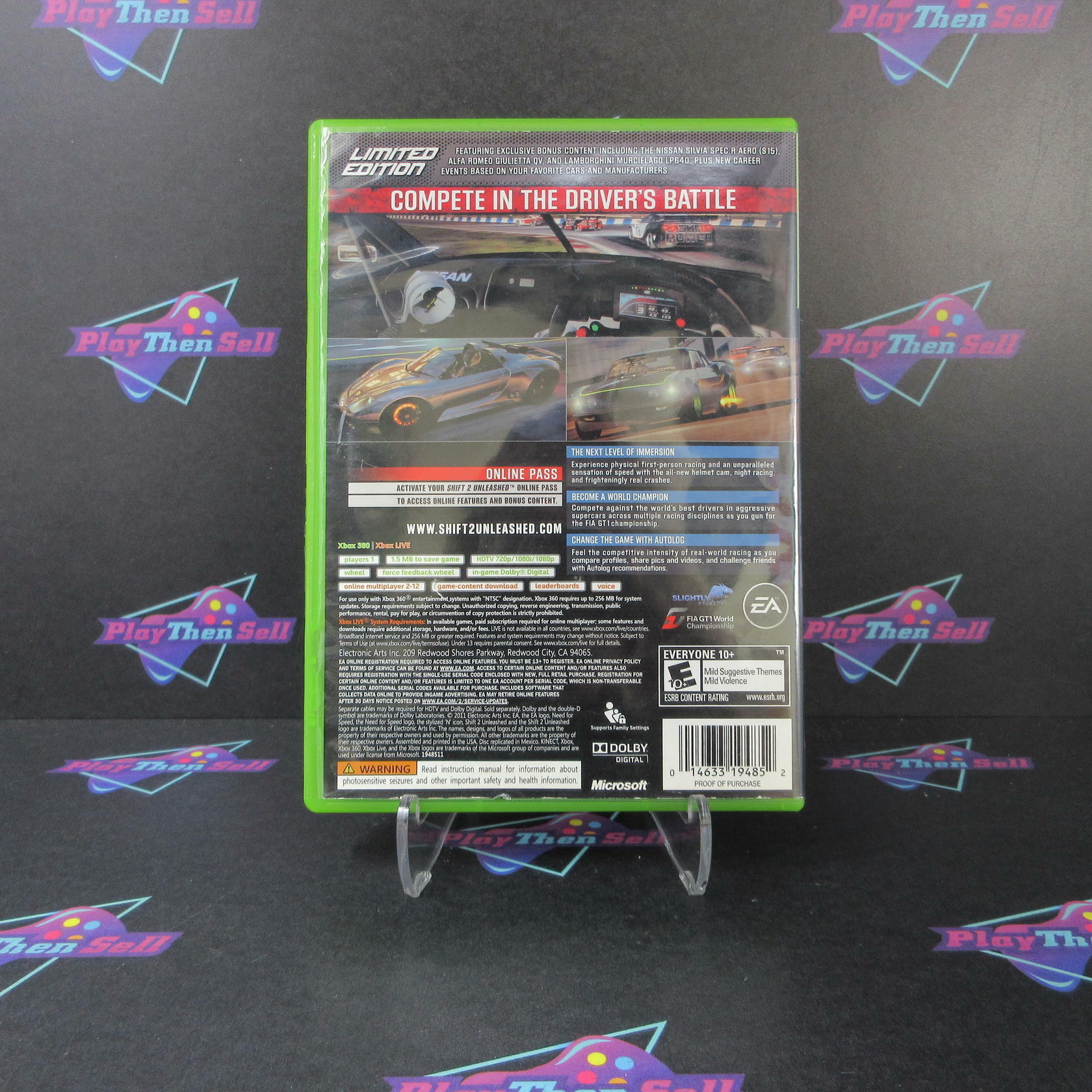 Shift 2 Unleashed Limited Edition Xbox 360 - Very Good