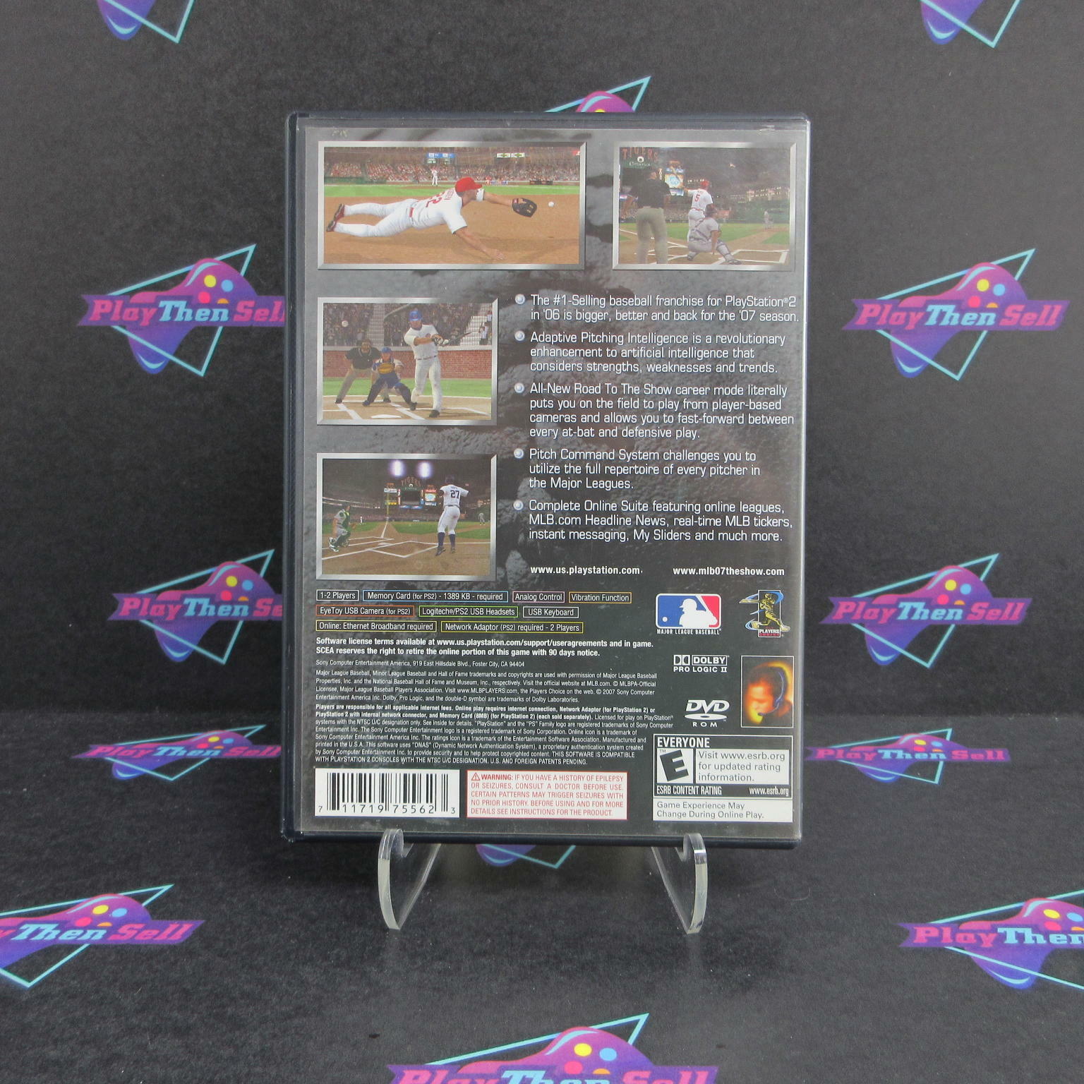 MLB 07 The Show PS2 PlayStation 2 - Very Good