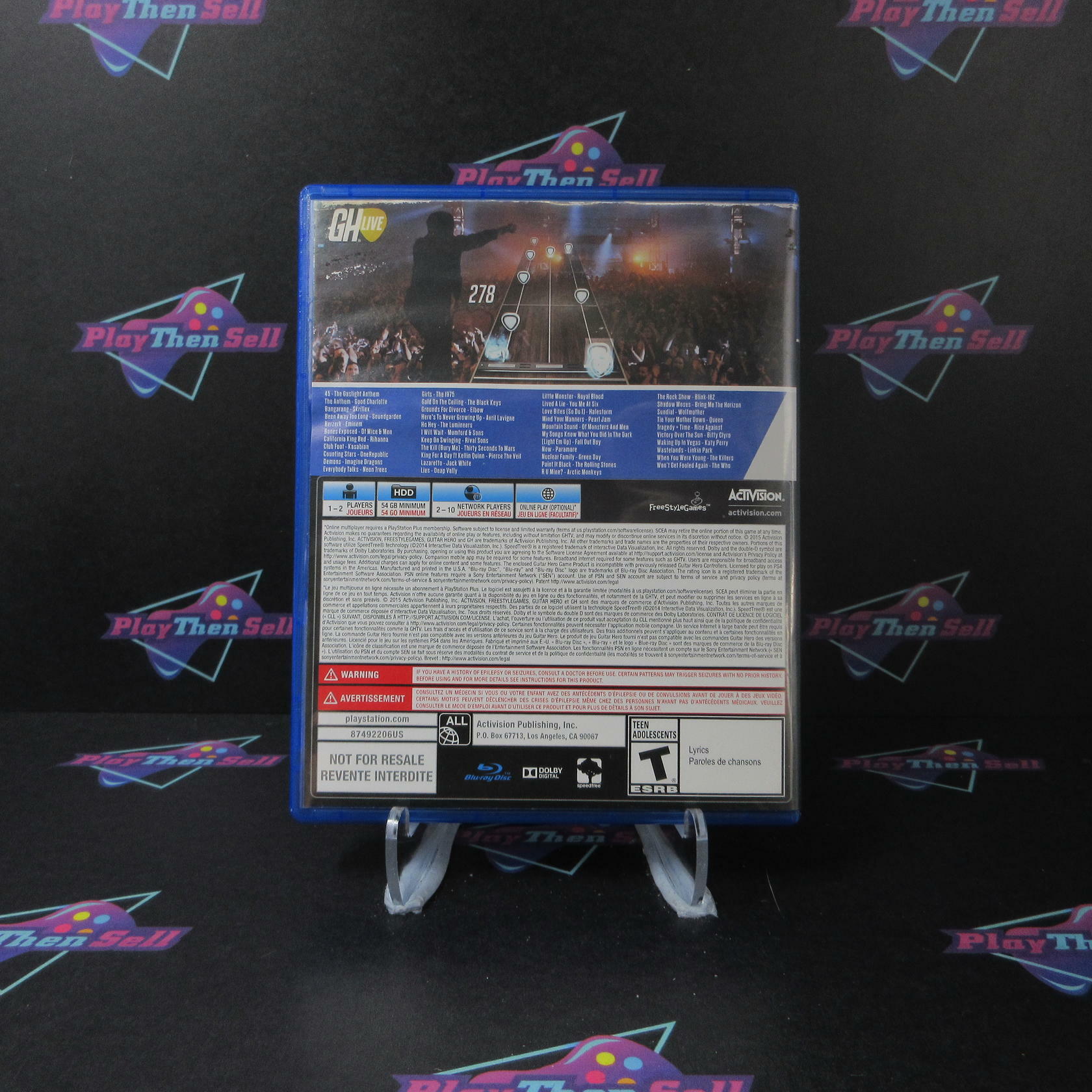 Guitar Hero Live PS4 PlayStation 4 Complete - Very Good