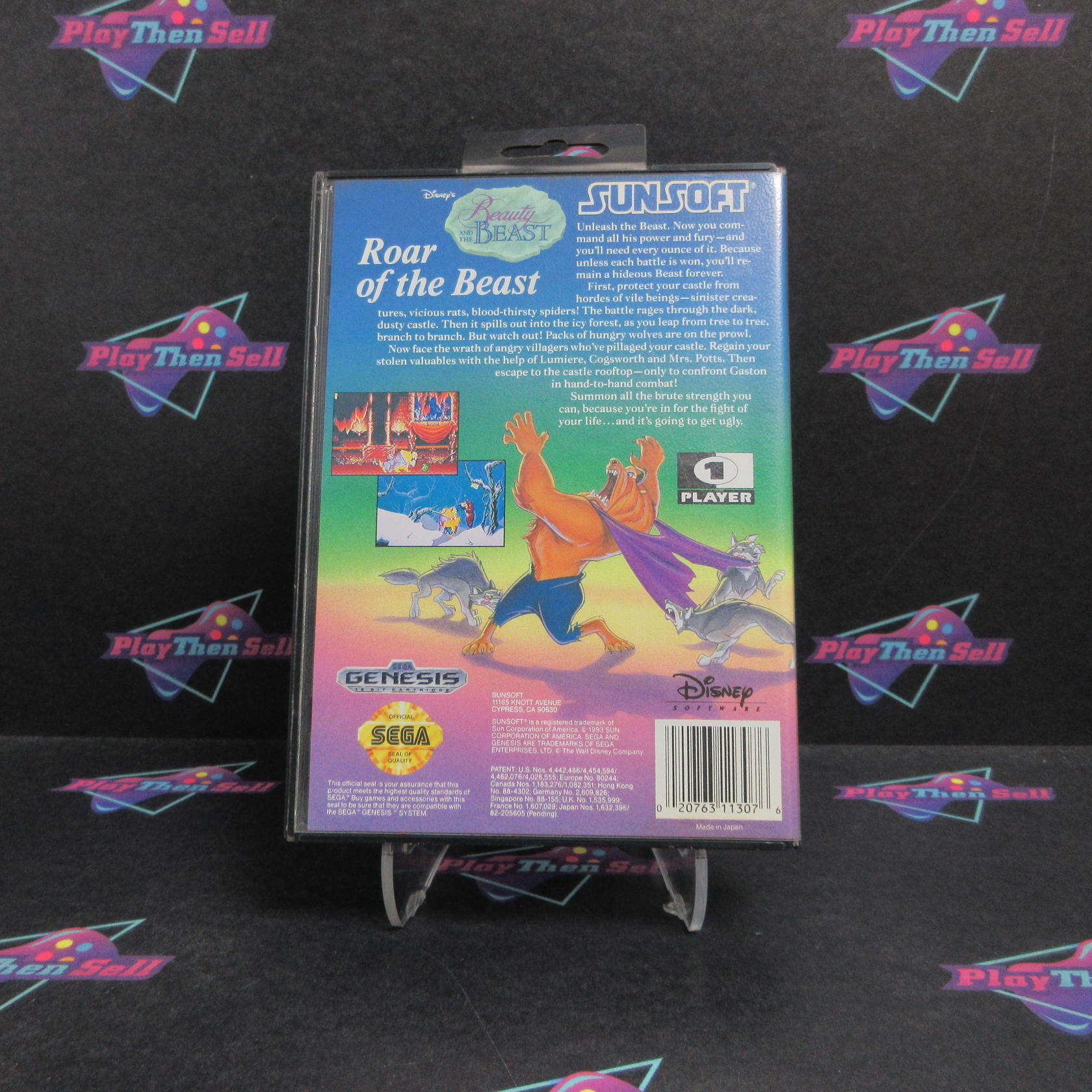 Beauty and the Beast Roar of the Beast Sega Genesis Complete - Refurbished