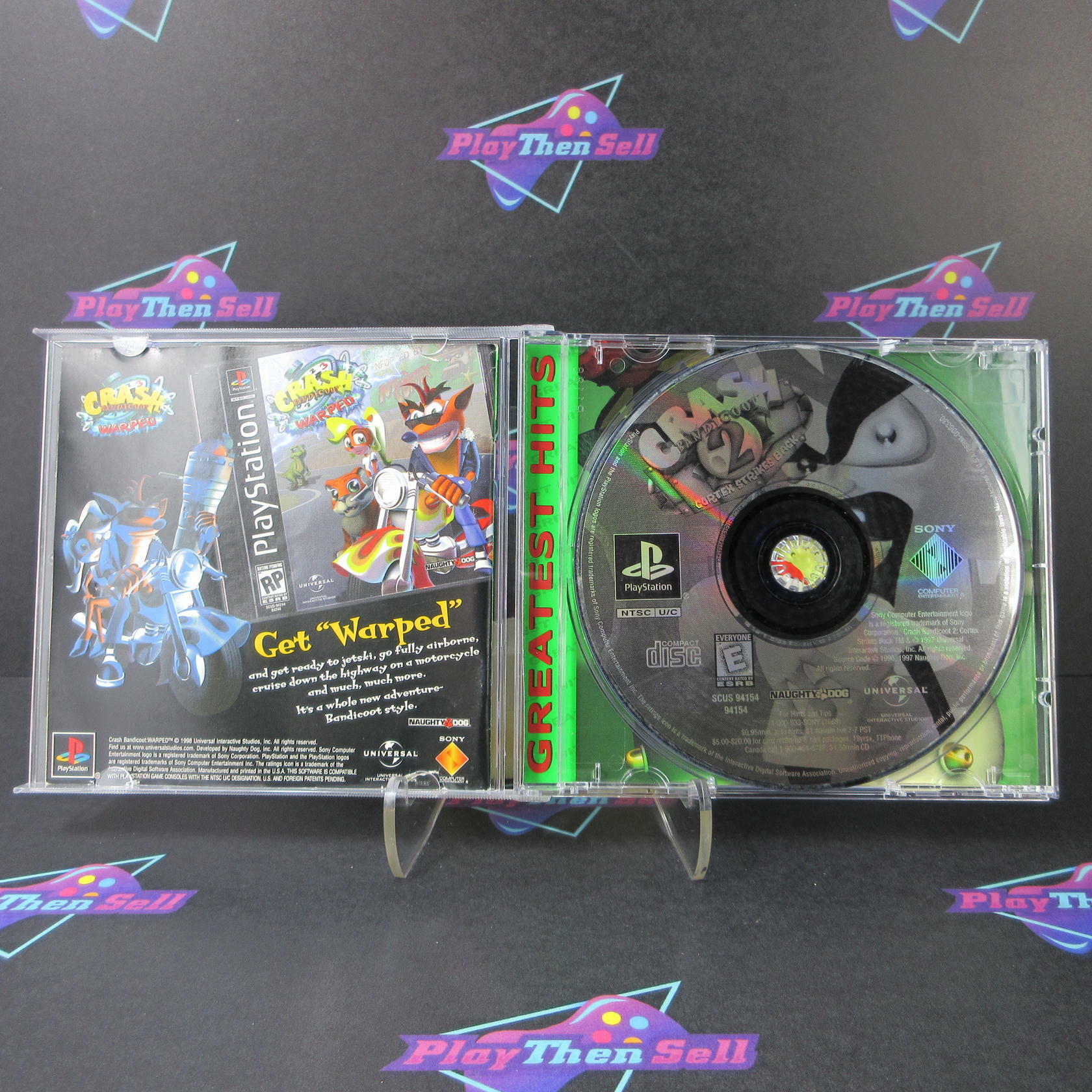 Crash Bandicoot 2 Cortex Strikes Back PS1 PlayStation 1 GH Complete - Very Good