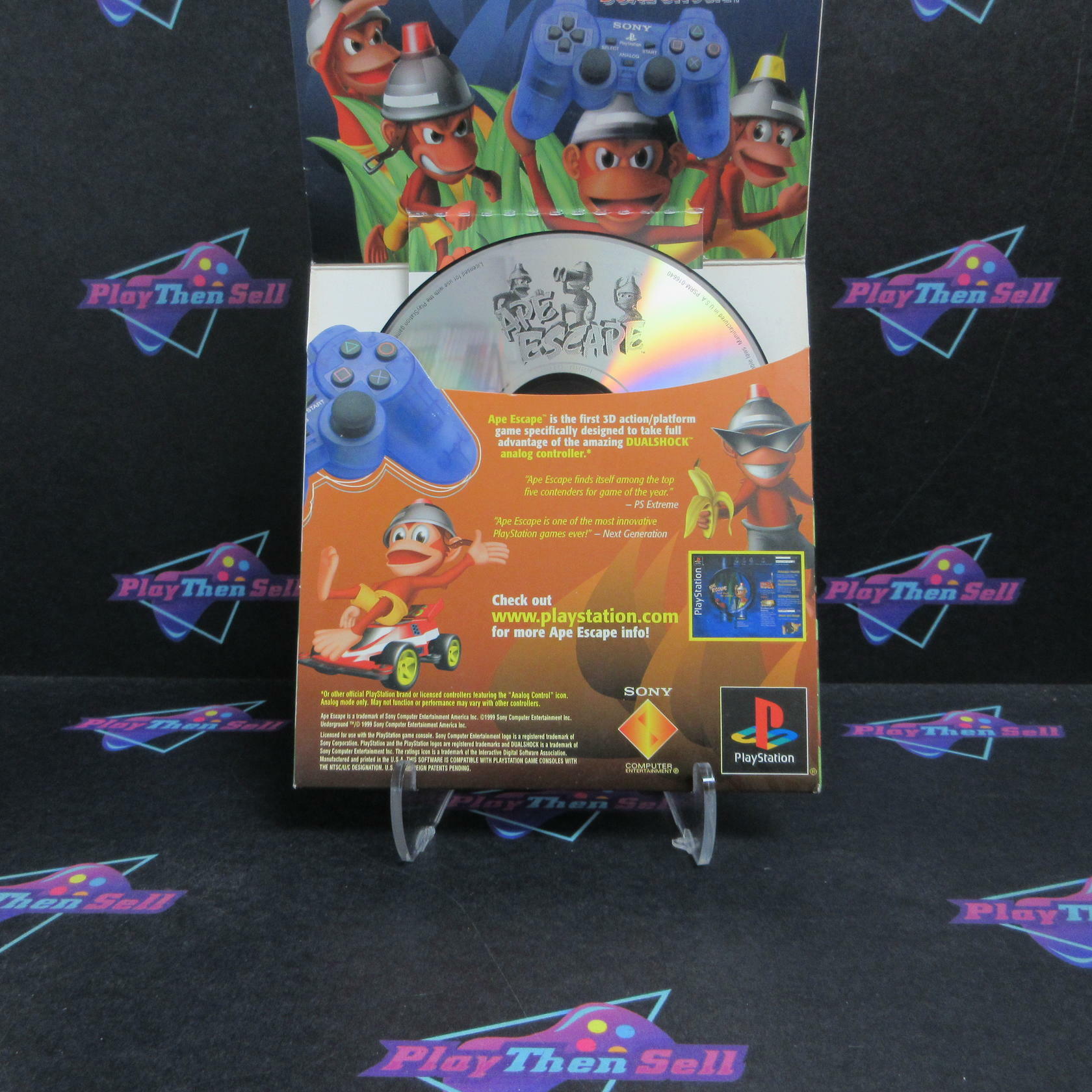 Ape Escape Demo PS1 PlayStation 1 In Sleeve Complete - Refurbished