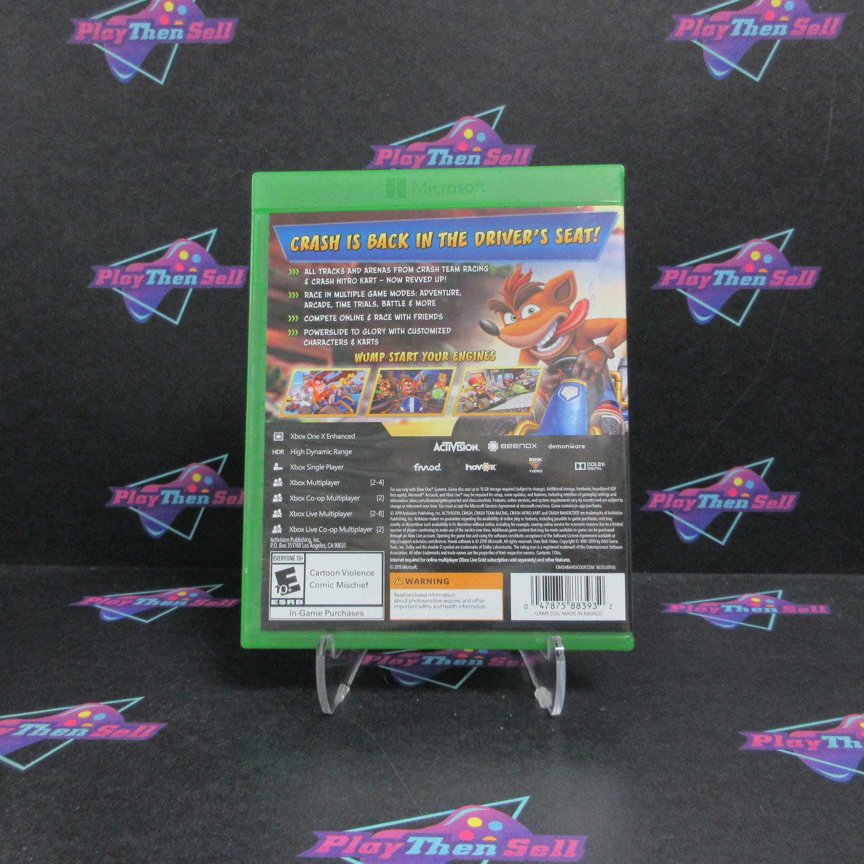 CTR Crash Team Racing Nitro Fueled Xbox One Complete - Very Good