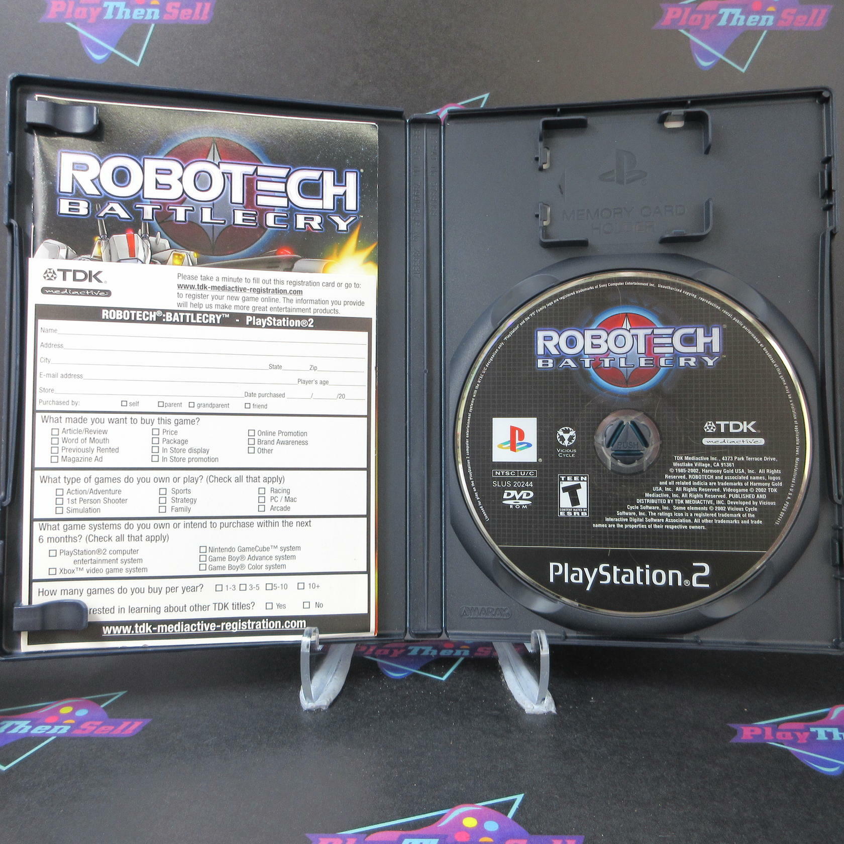 Robotech Battlecry PS2 PlayStation 2 + Reg Card Complete - Very Good