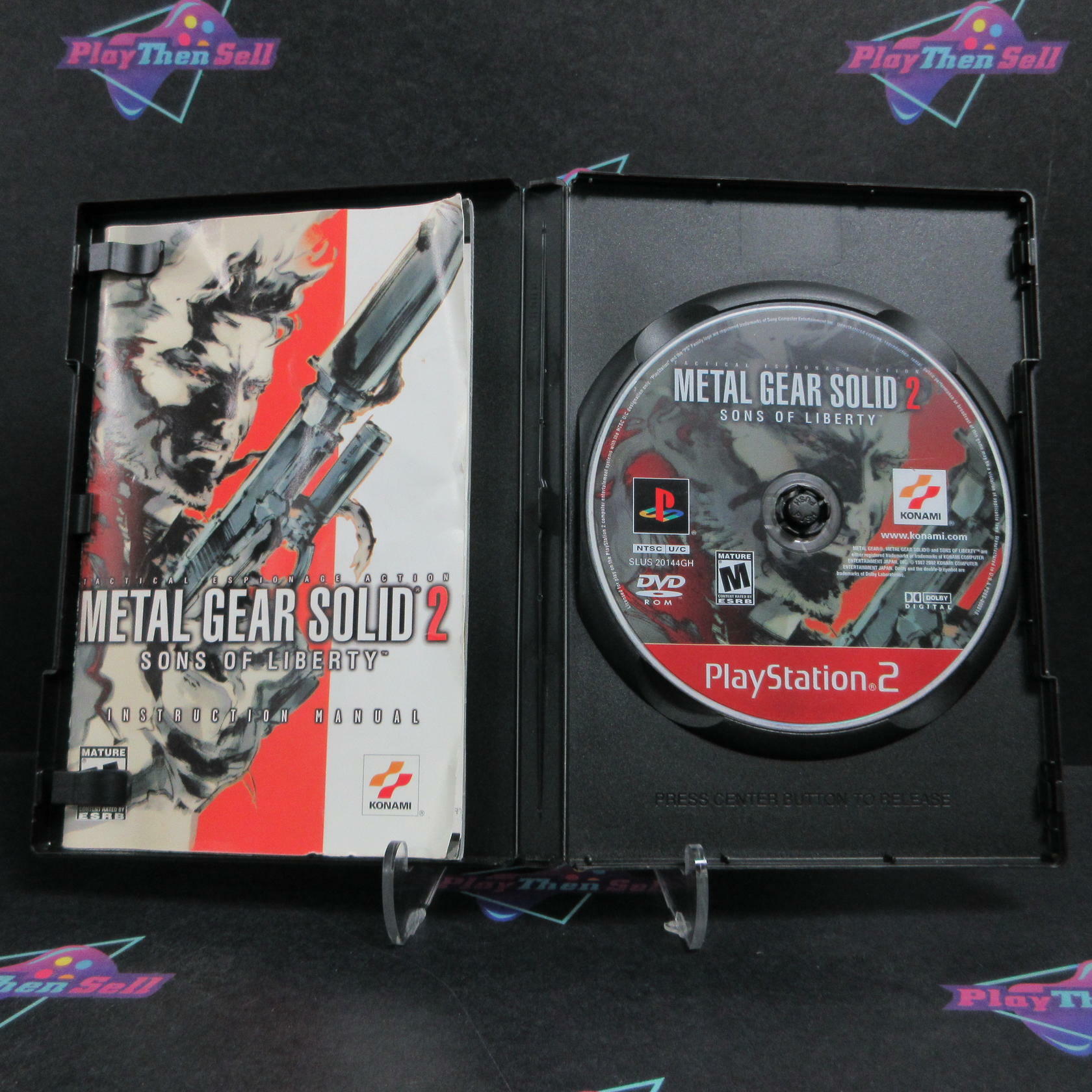 Metal Gear Solid 2 Sons of Liberty PS2 PlayStation 2 GH Complete - Very Good