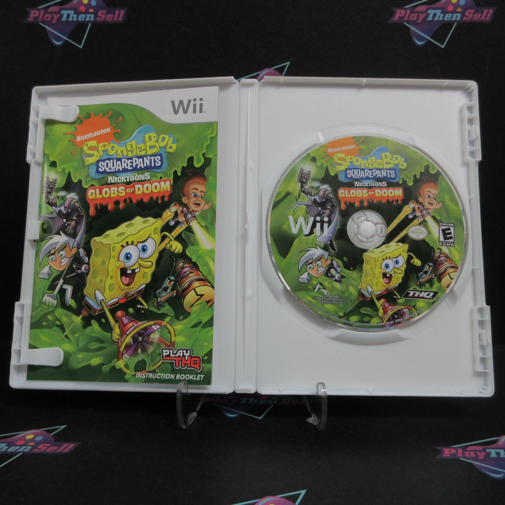 SpongeBob SquarePants NickToons Globs of Doom Nintendo Wii Complete - Excellent