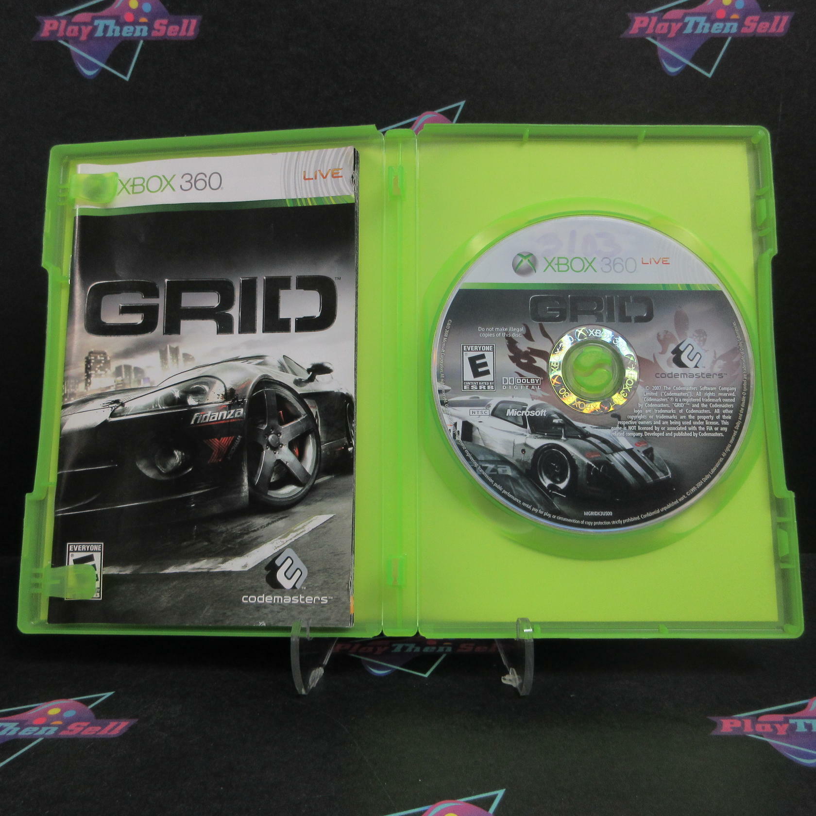 GRID Xbox 360 Rental Art Complete - Very Good