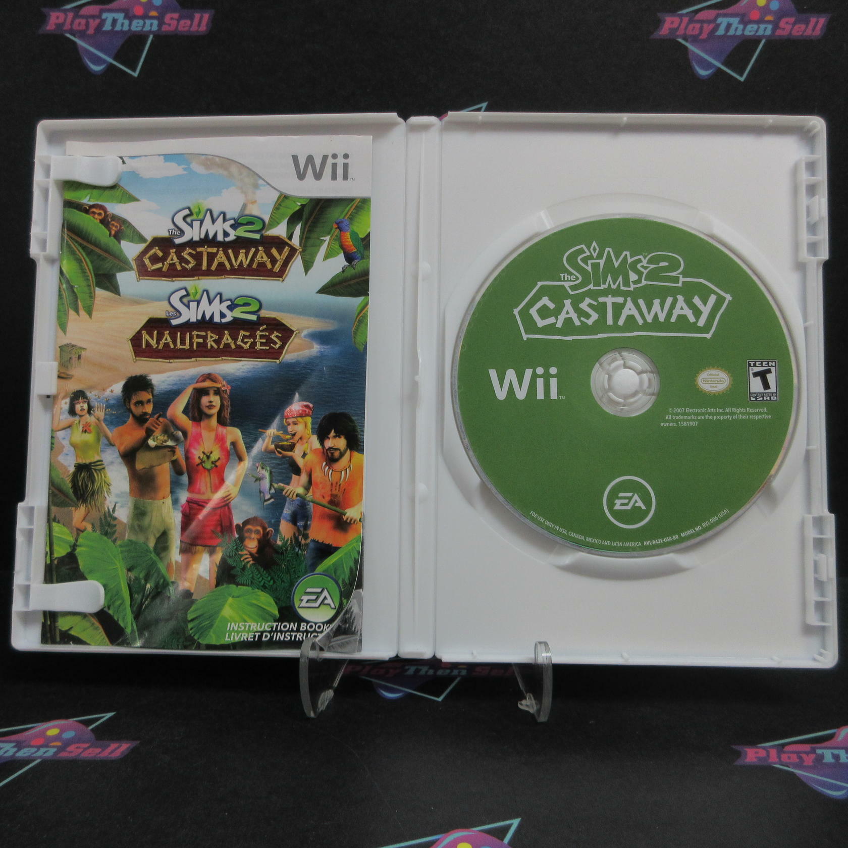 The Sims 2 Castaway Nintendo Wii English/French Complete - Very Good