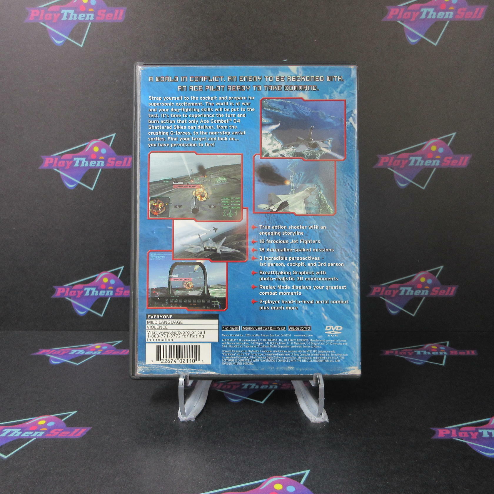 Ace Combat 4 Shattered Skies PlayStation 2 + Reg Card CIB - Very Good