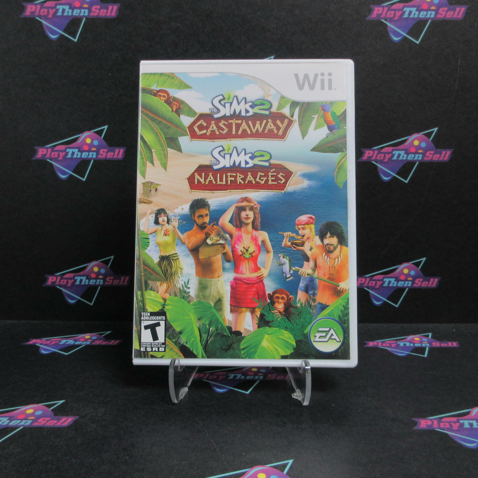 The Sims 2 Castaway Nintendo Wii English/French Complete - Very Good