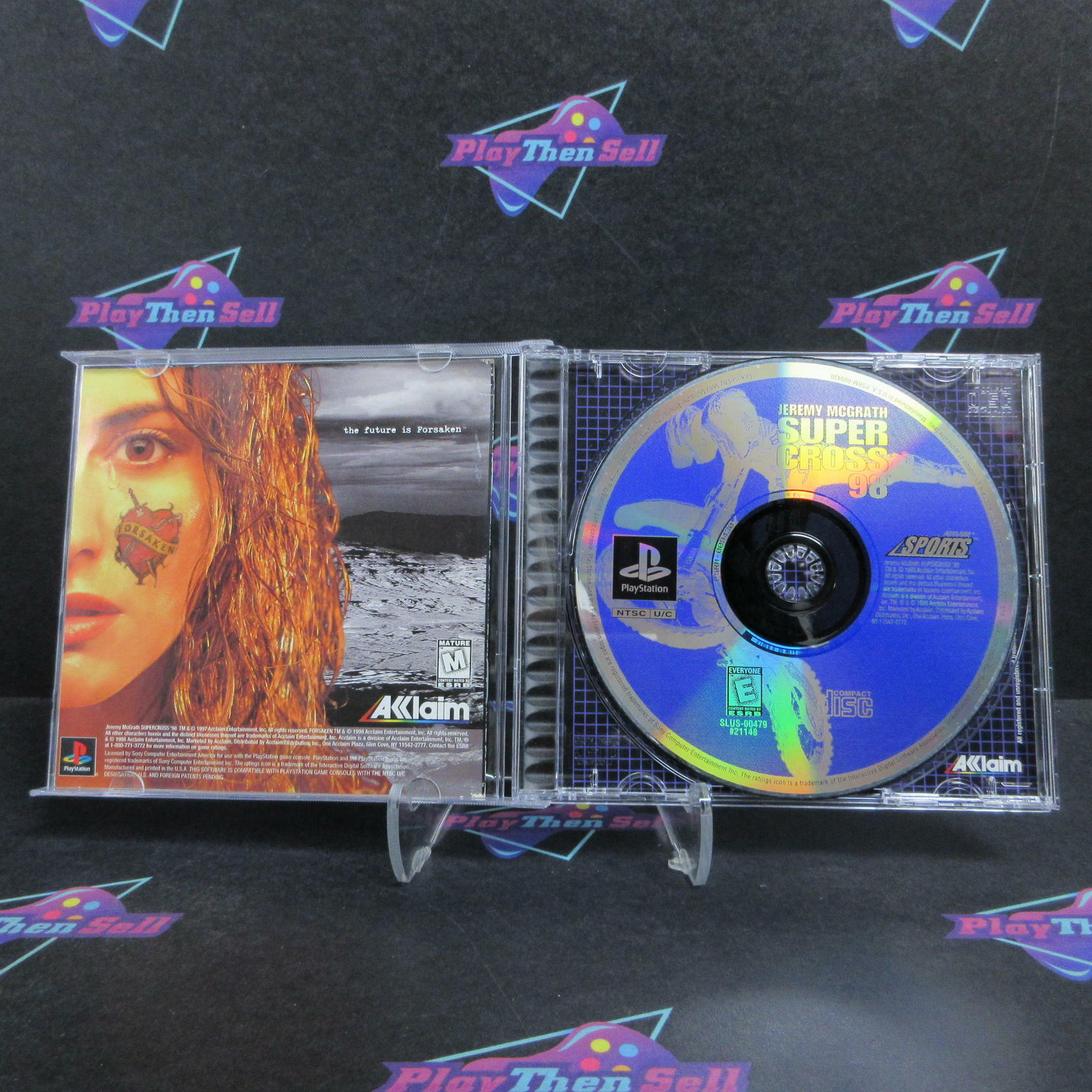 Jeremy Mcgrath Supercross 98 PS1 PlayStation 1 + Reg Card Complete - Very Good